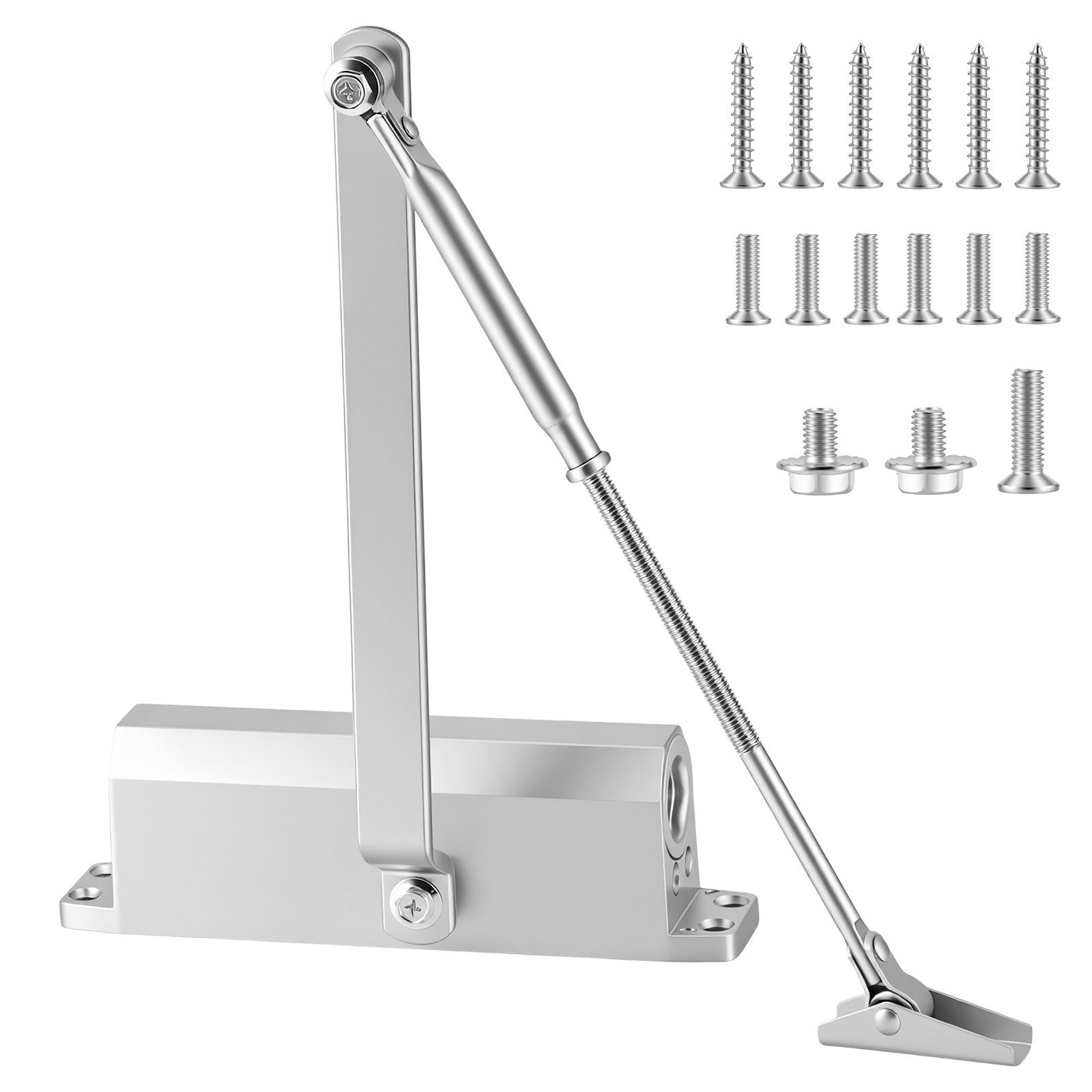 BlingBin Türschließer Hydraulischer Türschließer mit Puffer, einstellbar 25 – 85 kg, (1er Set, 1-tlg., 25-45kg), automatischer Schließmechanismus für Innen- und Außentüren