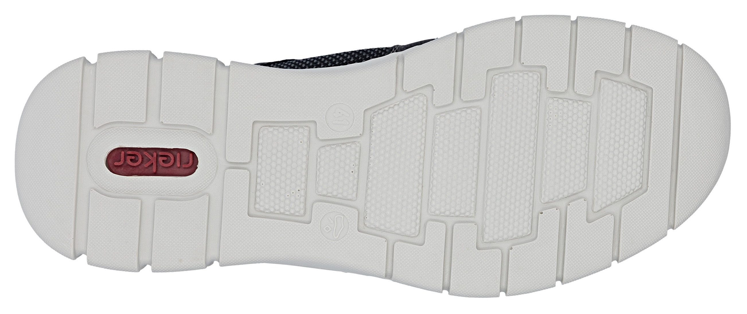 Rieker Slip-On Sneaker Schlupfschuh, Halbschuh, Freizeitschuh mit Gummizug, zum Schlupfen