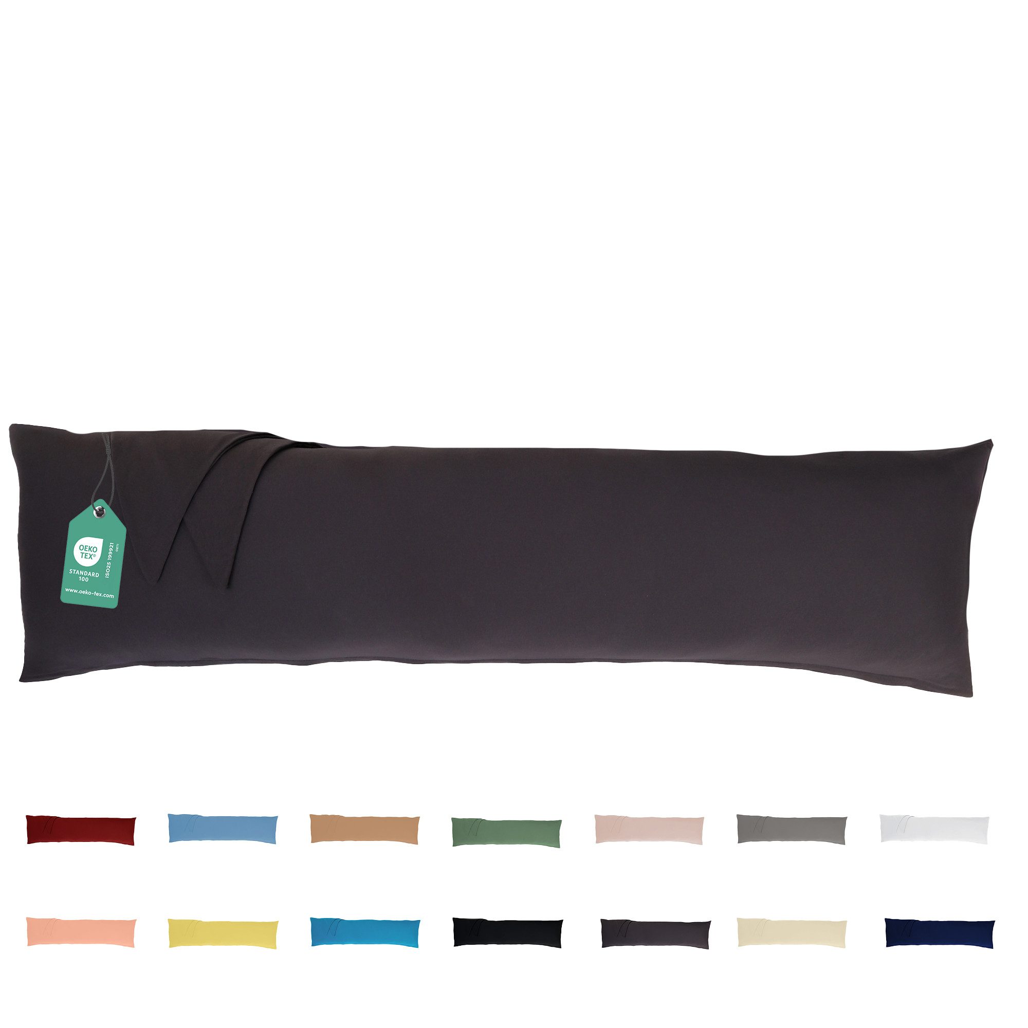 livessa Seitenschläferkissen mit bezug 40x145 cm - Schwangersschaftskissen - Schlafkissen, Kissen mit Bezug, Seitenschläferkissen : 100% Mikrofaser, Kissenbezug: 100% Baumwolle, Stillkissen mit Kissenbezug