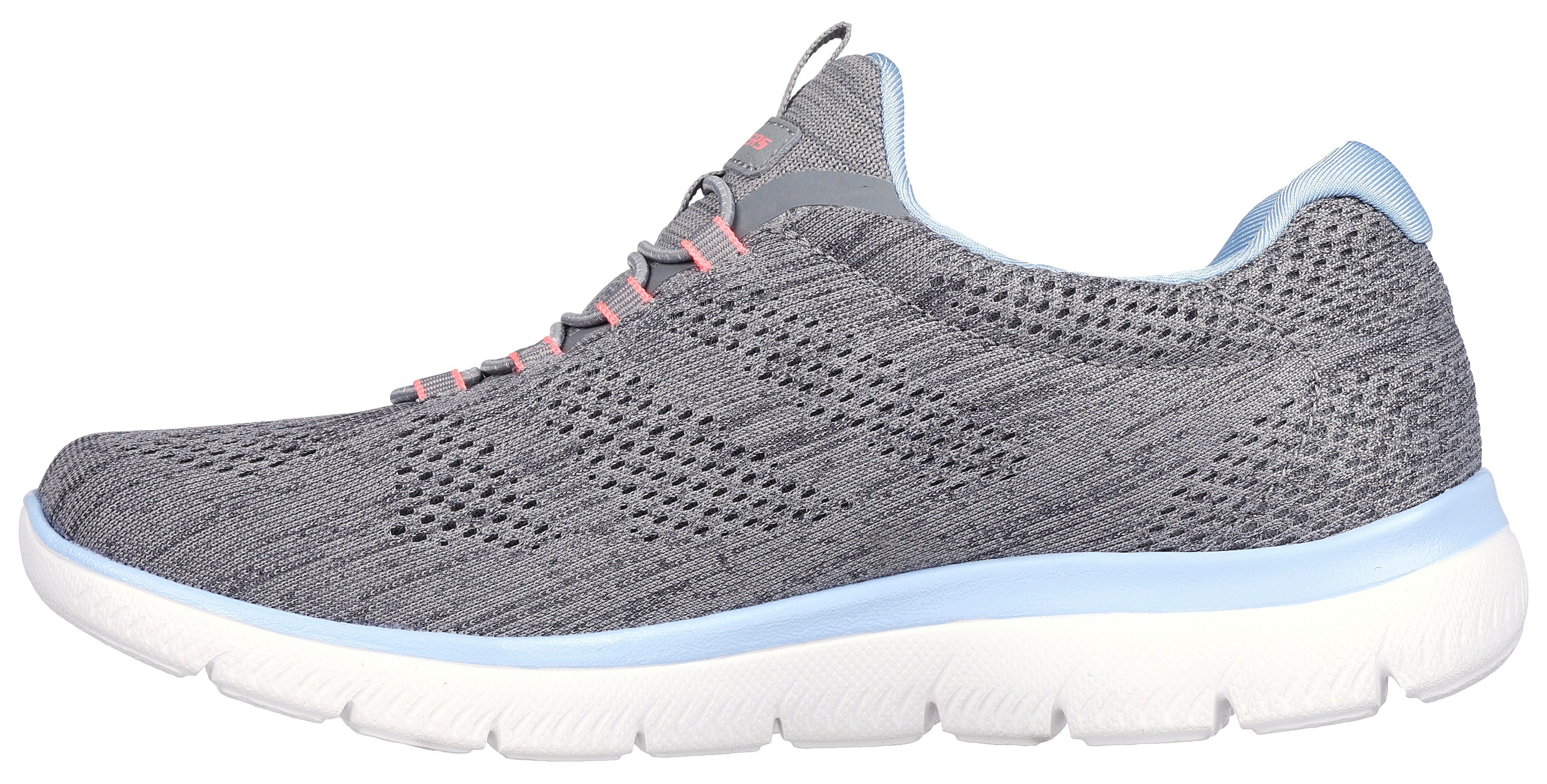 Skechers SUMMITS-FUN FLARE Slip-On Sneaker Trainingsschuh in veganer Verarbeitung – Bild 4 von 5