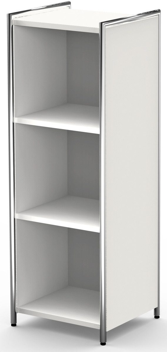 Aktenregal Anbau-Sideboard / Raumteiler Artline BXHxT 410x1150x380mm 2 Böden weiß
