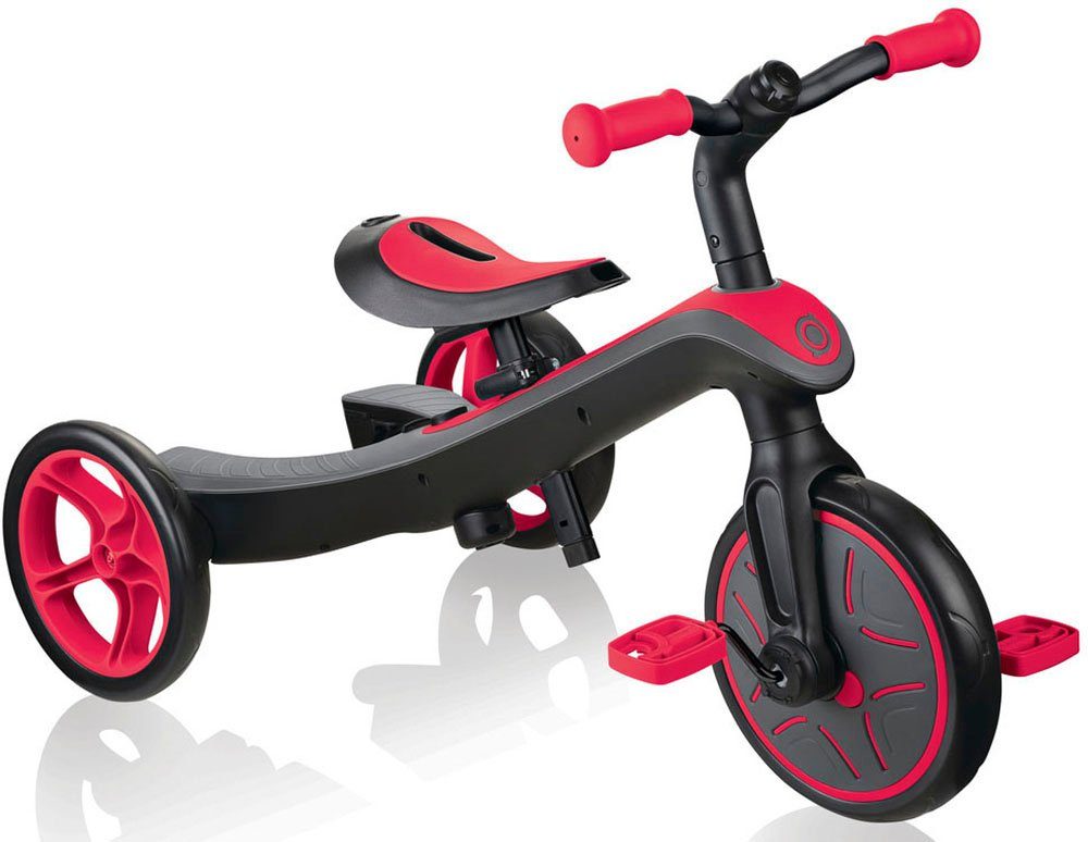 authentic sports & toys Globber Dreirad EXPLORER TRIKE 2in1 rot | Dreiräder