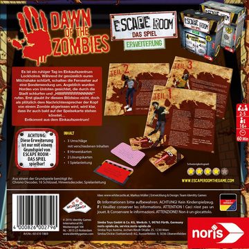 Noris Spiel, Erweiterungsspiel, Escape Room: Dawn of the Zombies, ; Made in Germany