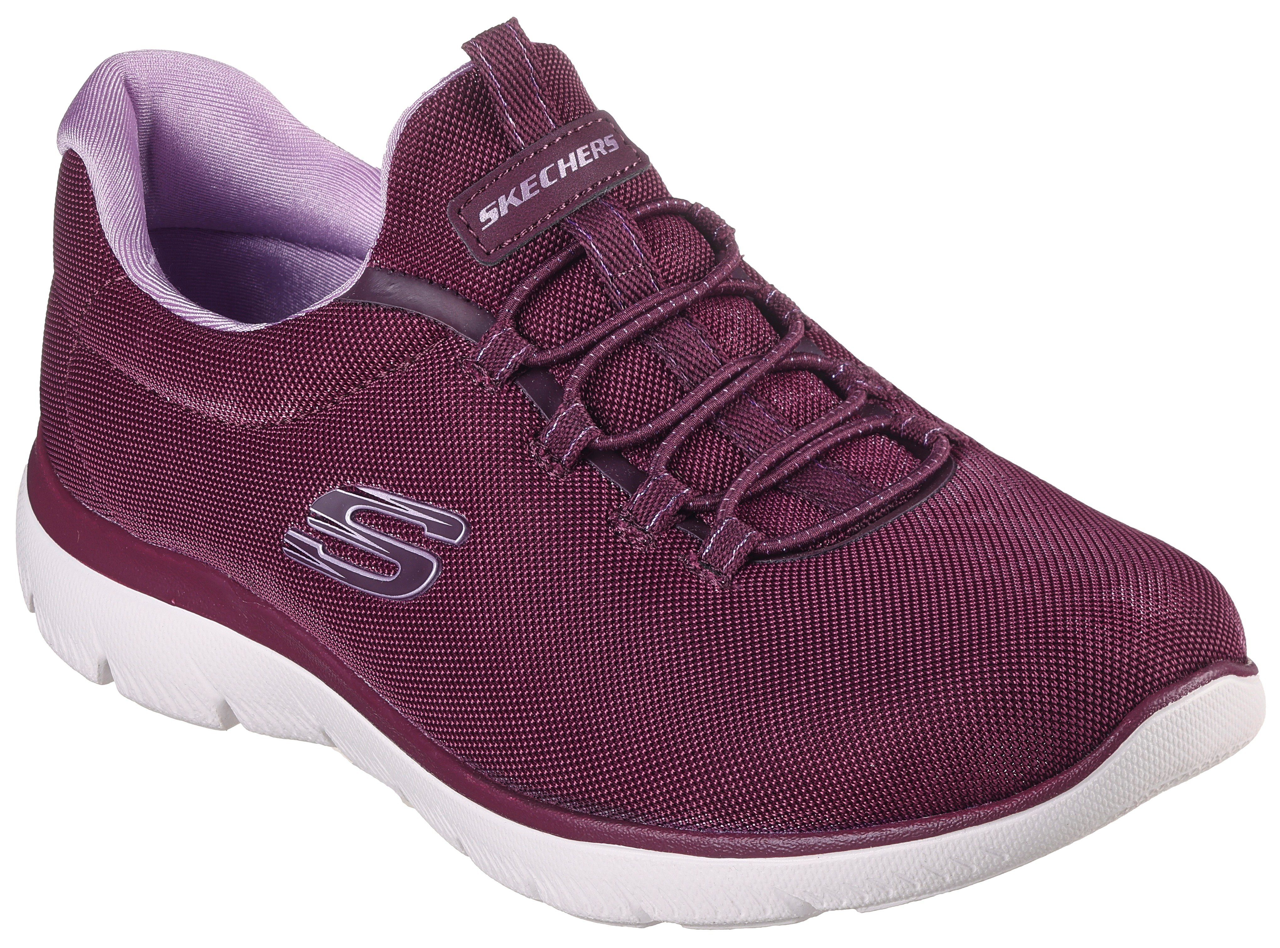 beere Slip-On Skechers Sneaker mit SUMMITS- Kontrastdetails