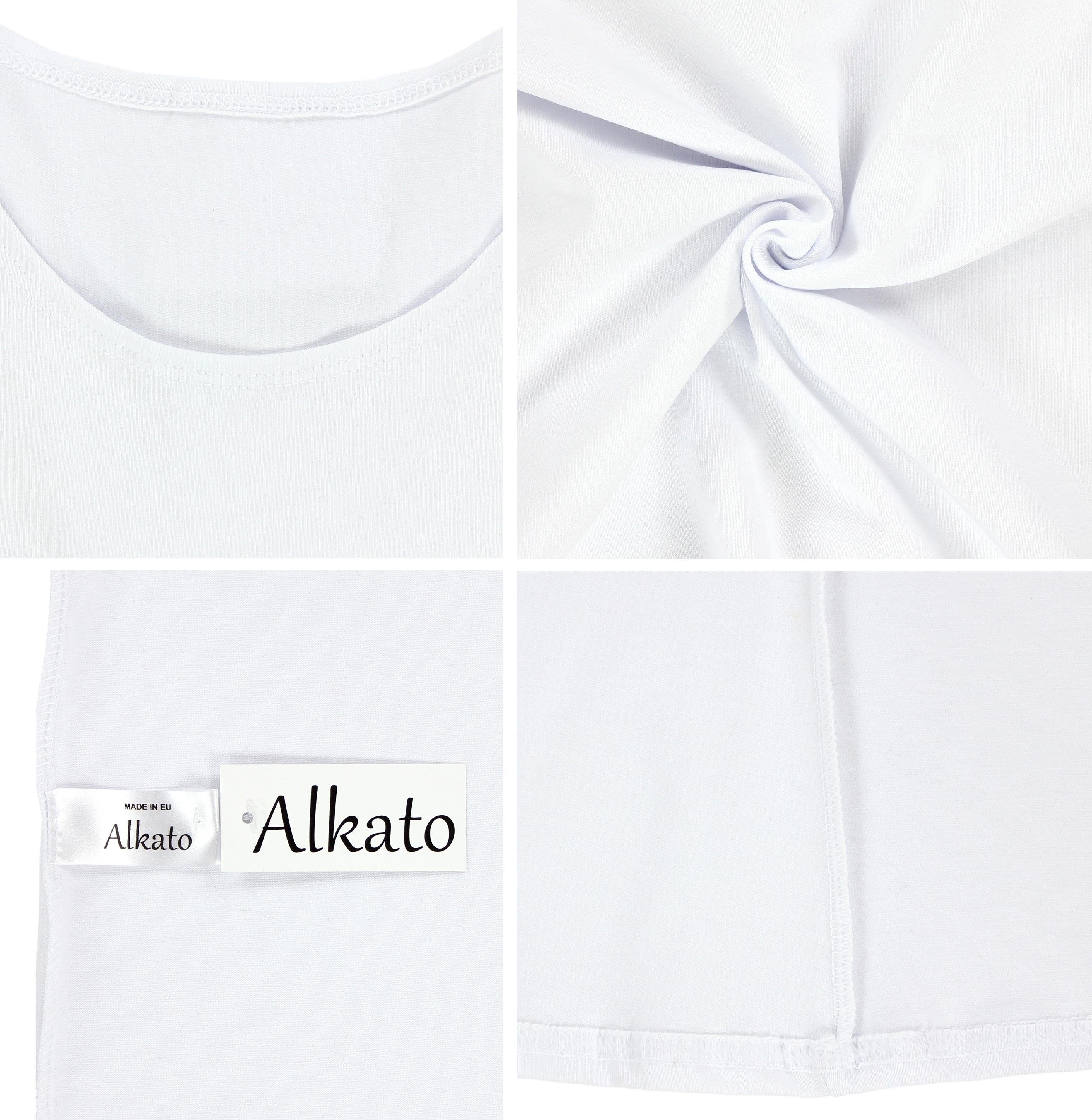 Alkato Longshirt Alkato Damen Langarm Shirt mit O-Ausschnitt – Bild 4 von 5