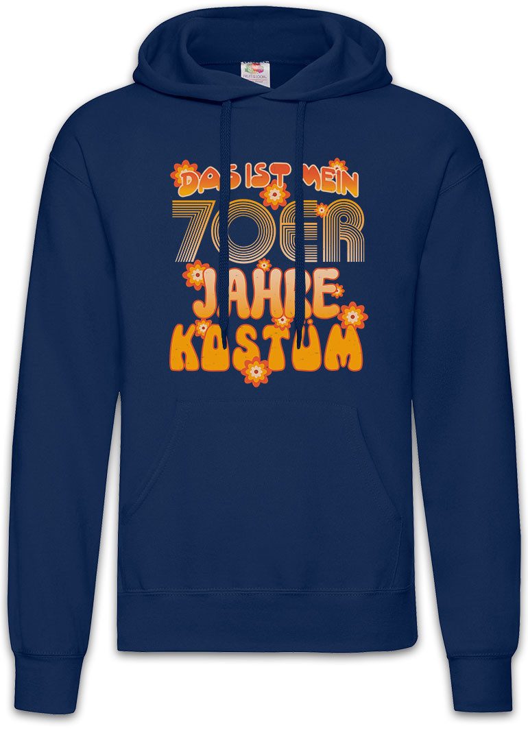 Urban Backwoods Hoodie Das ist mein 70er Jahre Kostüm Herren Hoodie Siebziger Hippie Fasching (1-tlg) Karneval Logo Verkleidung Fastnacht Fassenacht