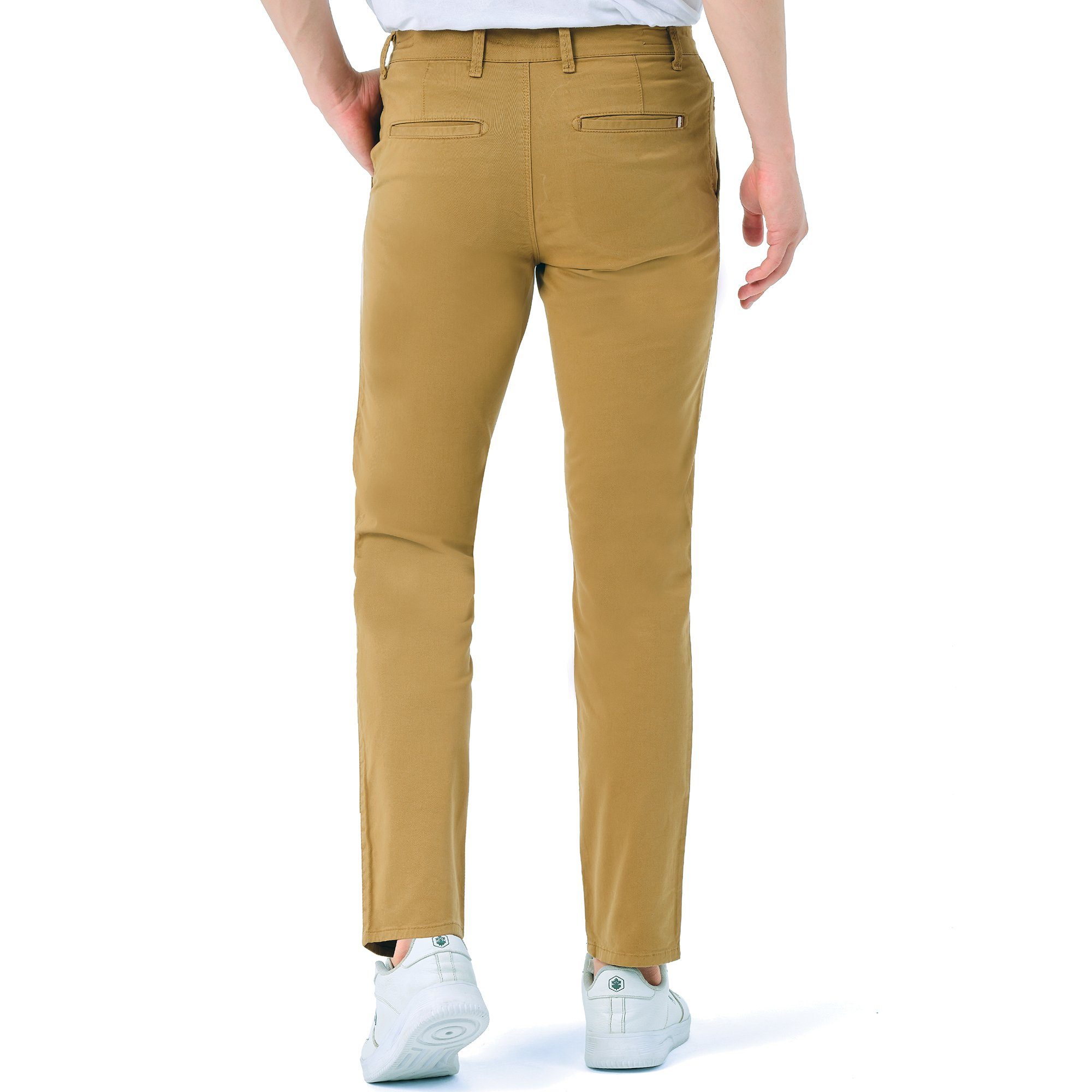 D'MARO Chinohose 308 Slim Fit Herren Chinohose ORGANIC COTTON