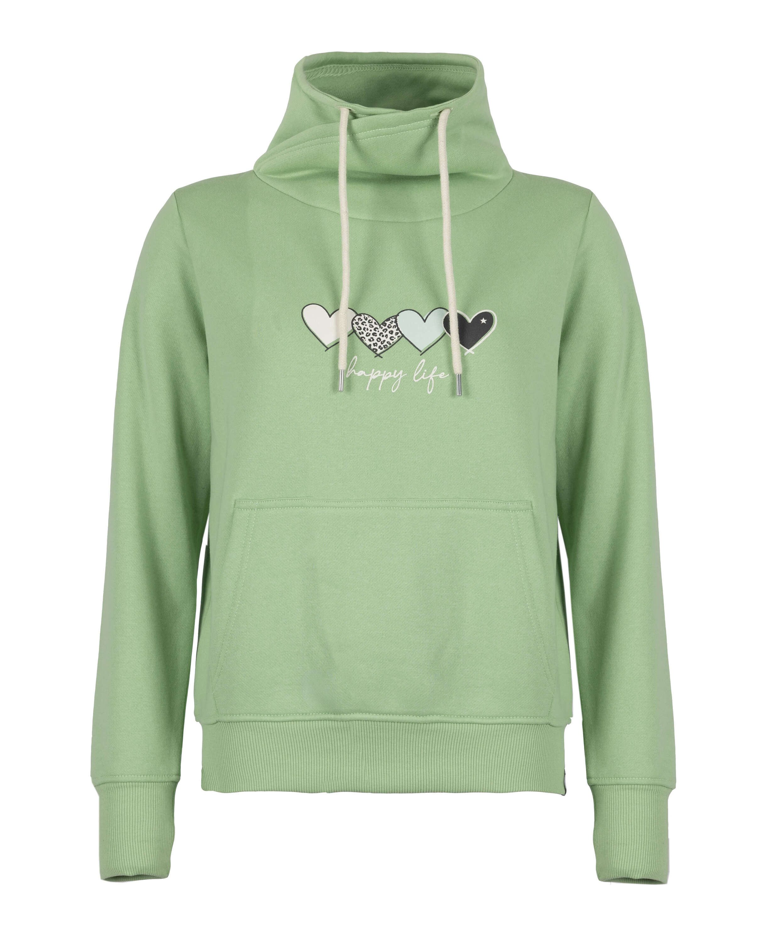 ROADSIGN australia Sweatshirt Heart Vibes (1, 1-tlg., 1) Tube mit positiver Botschaft für entspannte Freizeitlooks