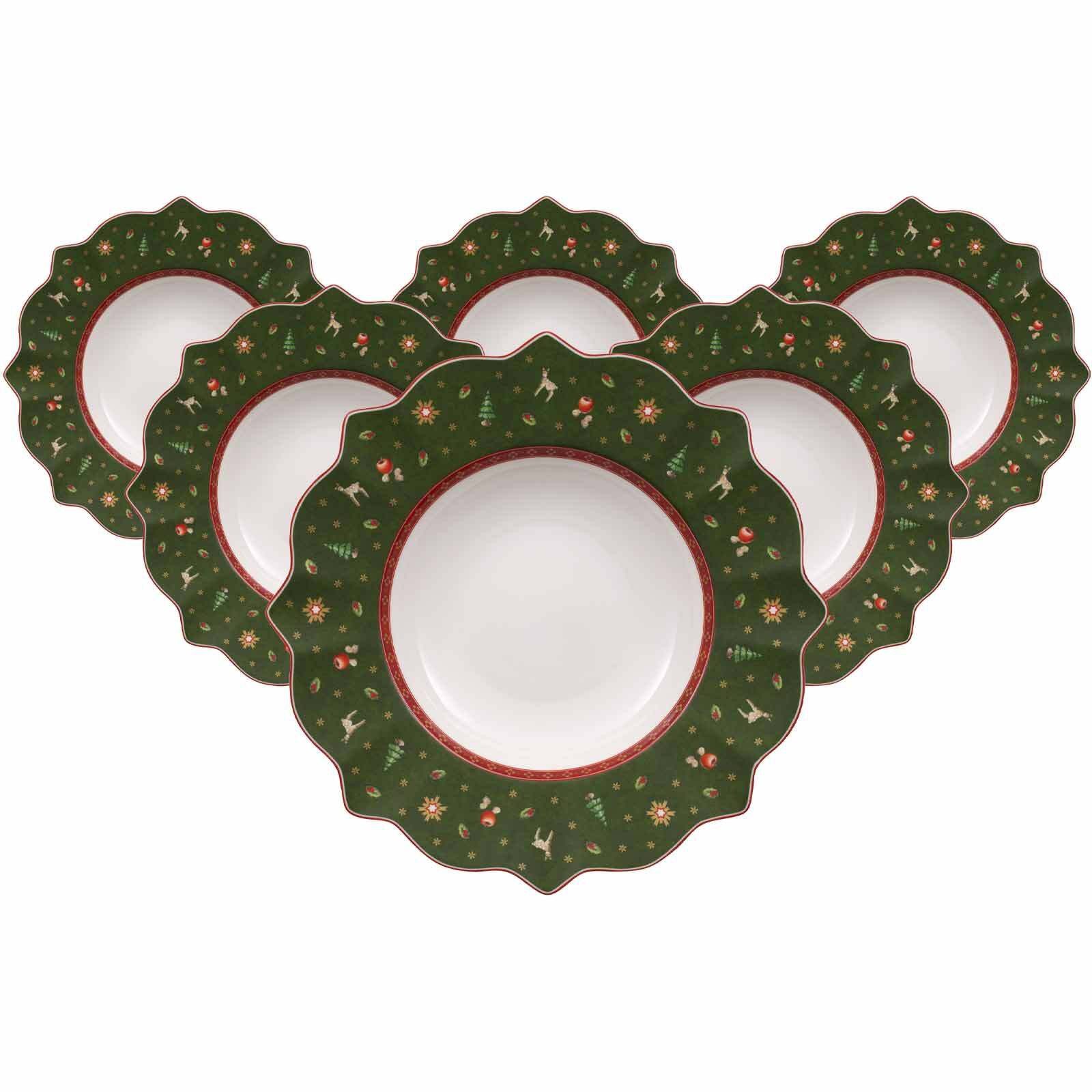 Villeroy & Boch Suppenteller Toy's Delight Suppenteller ø 26 cm 6er Set, (6 St)