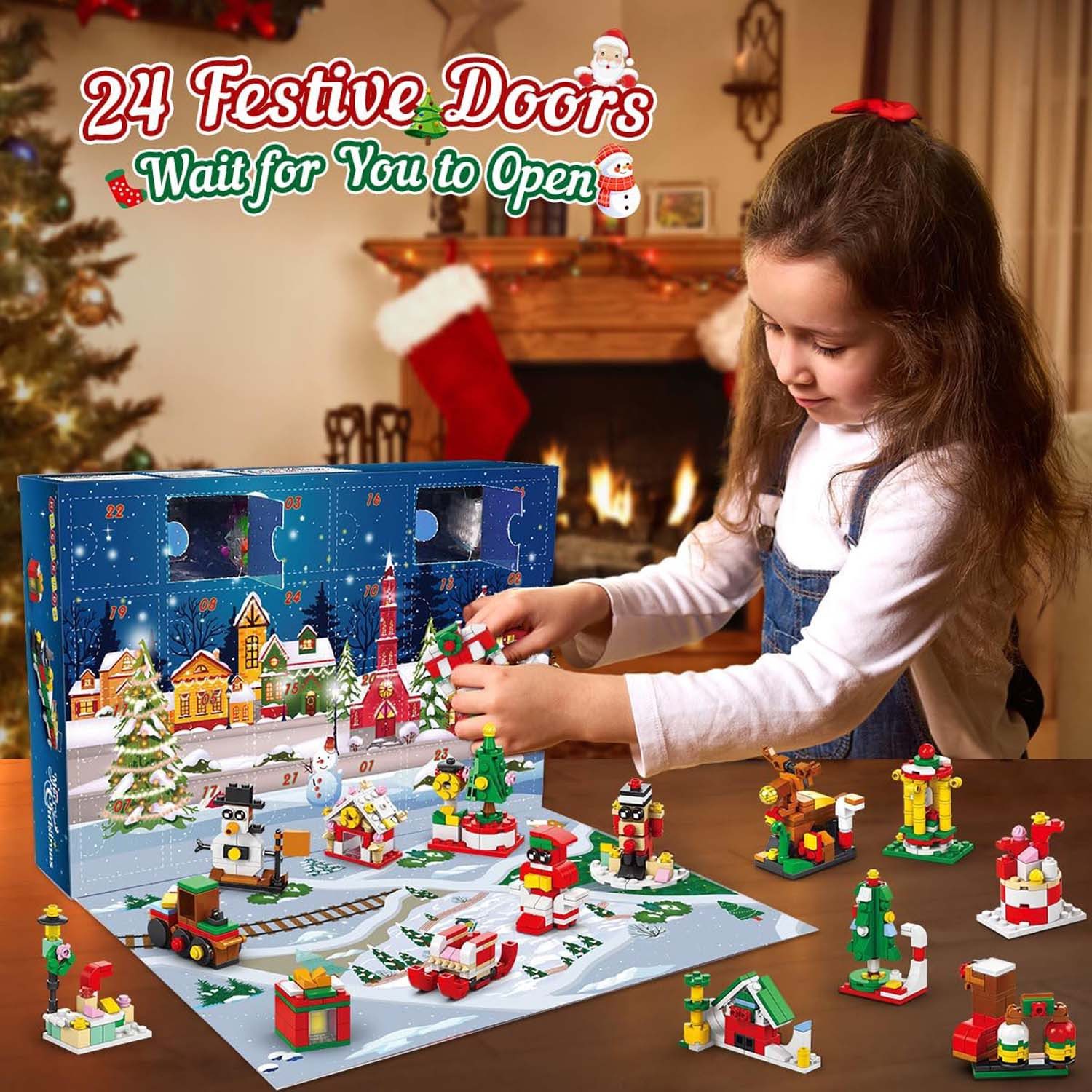 trends for living Lernspielzeug Weihnachts Adventskalender Bauspielzeug 109 günstig online kaufen