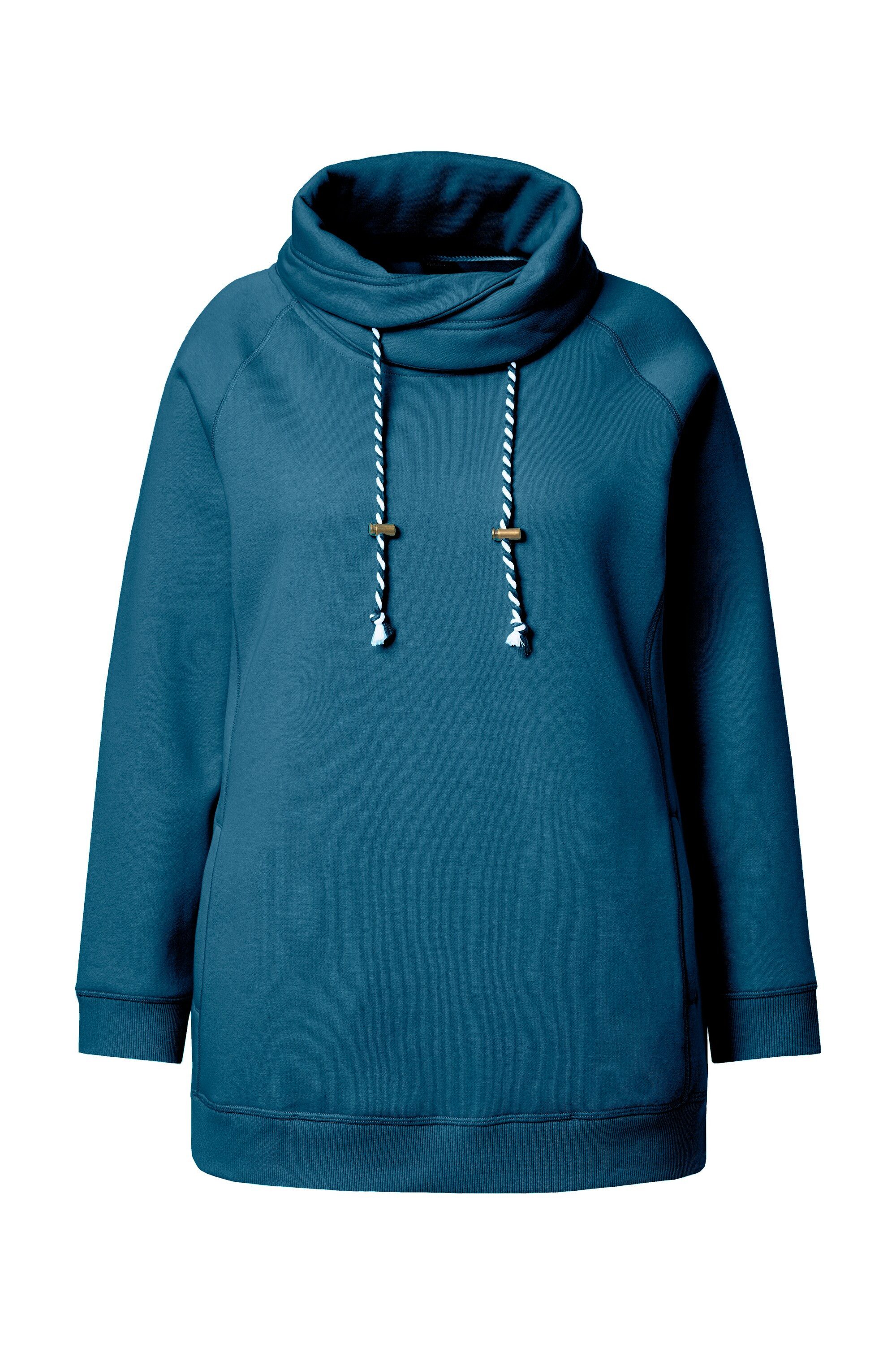 Ulla Popken Sweatshirt Bis 64 Sweatshirt mit Stehkragen Pullover günstig online kaufen