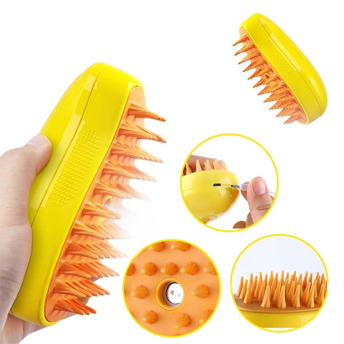 Welikera Fellbürste Haustierbürste, Tierhaarbürste, Sprühbürste, Massage, Haarentfernung