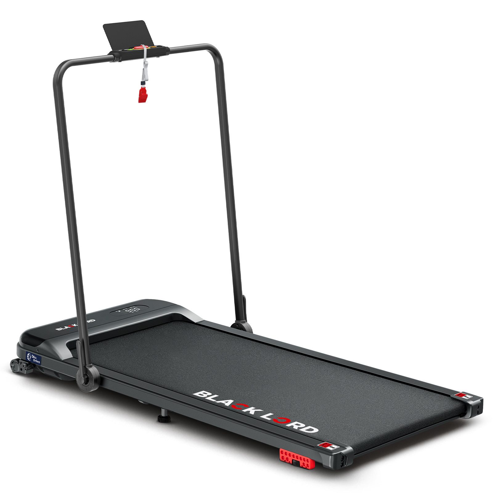 Laufband für Zuhause, Walking Pad, Klappbares Untertisch-Laufband mit Armlehne