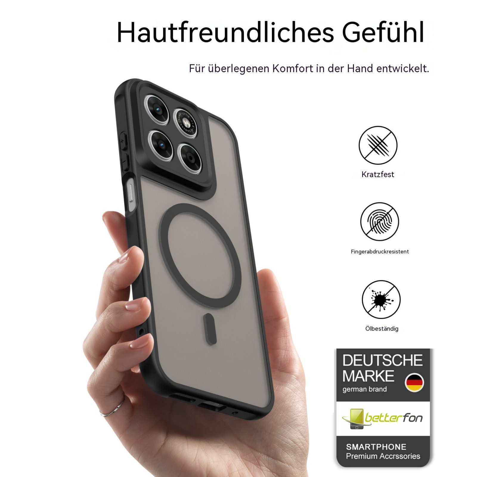 betterfon Handyhülle für Motorola Modelle,Magsafe Hülle Magnet Case, Magnetisches Laden, kompatibel mit kabellosem Ladezubehör – Bild 2 von 5
