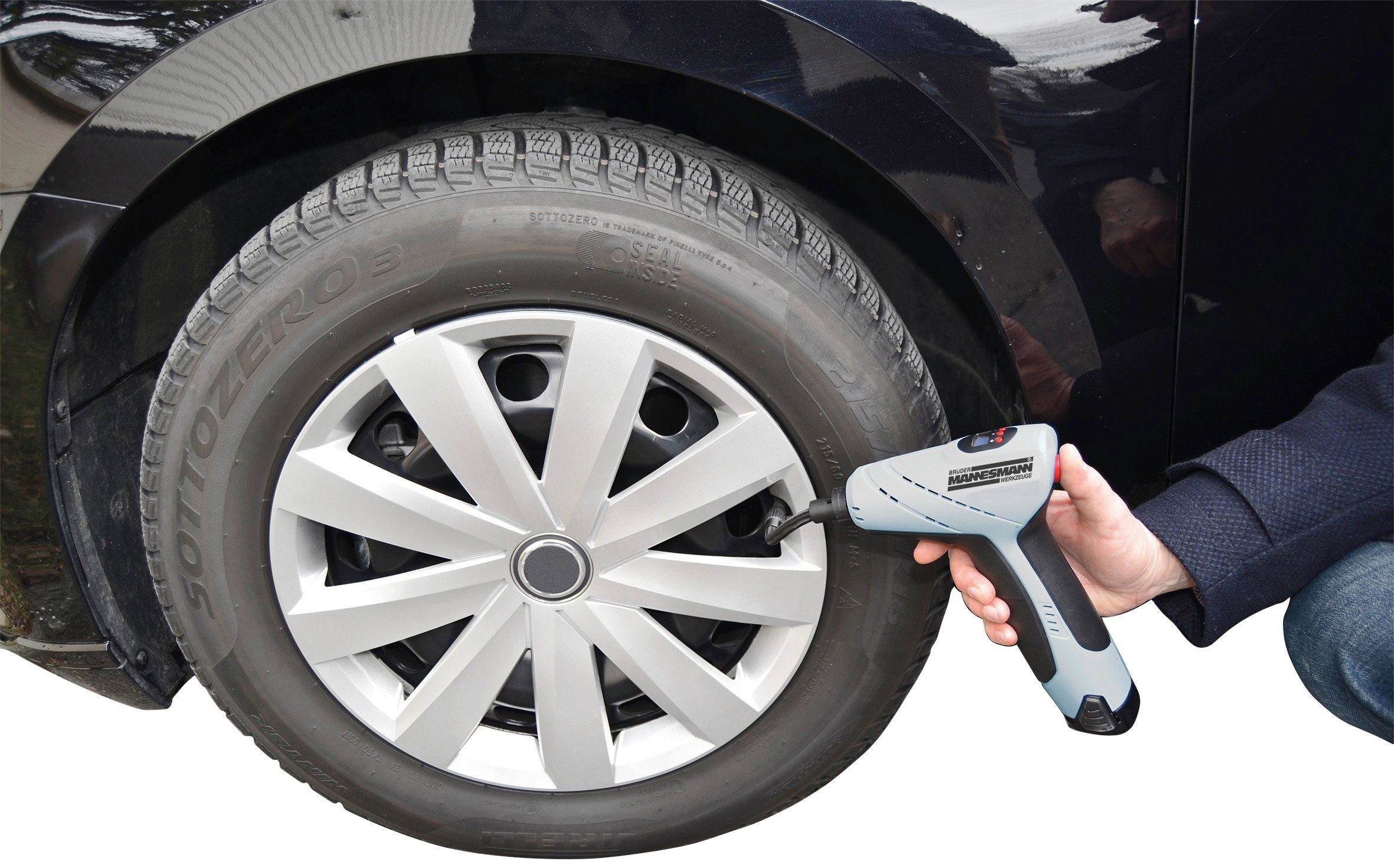 Brüder Mannesmann Werkzeuge Akku-Handkompressor, max. 8,6 bar, Akku-Luftpum günstig online kaufen