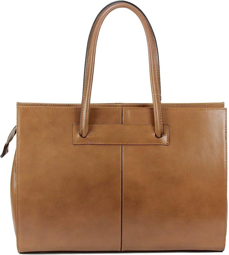 BZNA Aktentasche Jil Designer Business Damen Ledertasche Schultertasche Shopper DIN A4