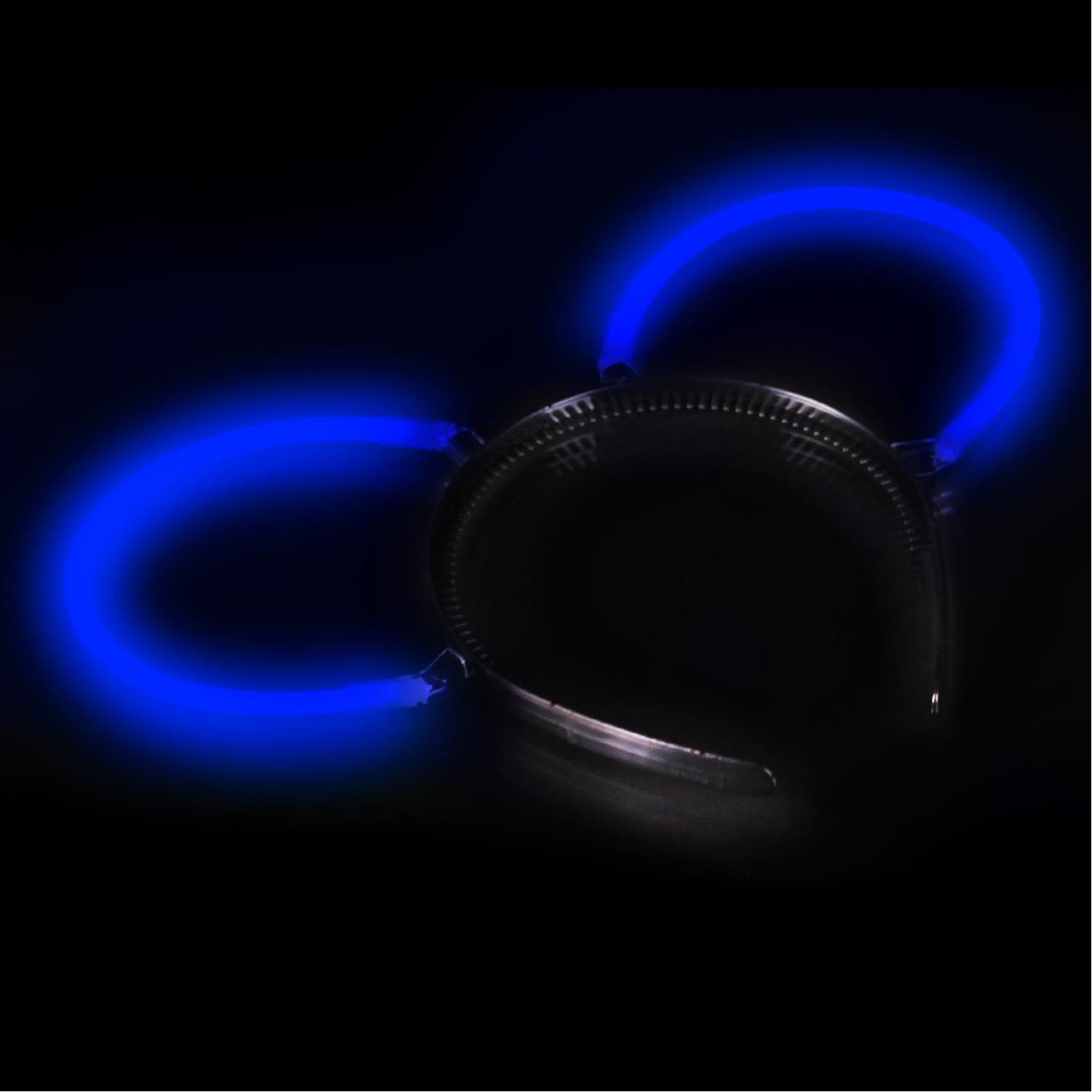 Nico Kostüm Knicklicht Haarreif, 1 Stück Blau