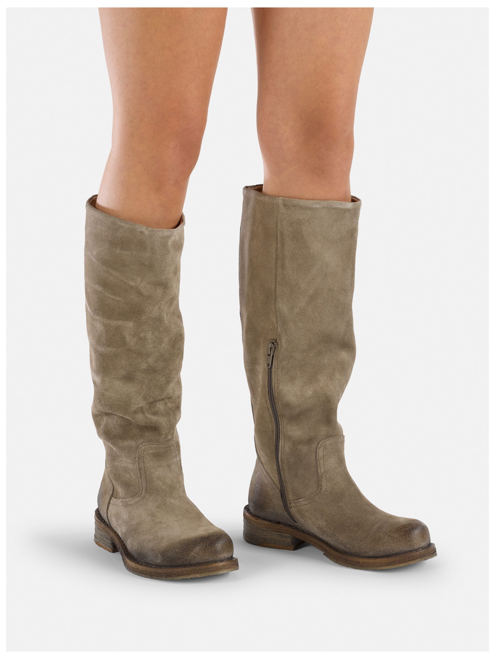 Felmini Wide Fit Stiefel Leder . Stiefel