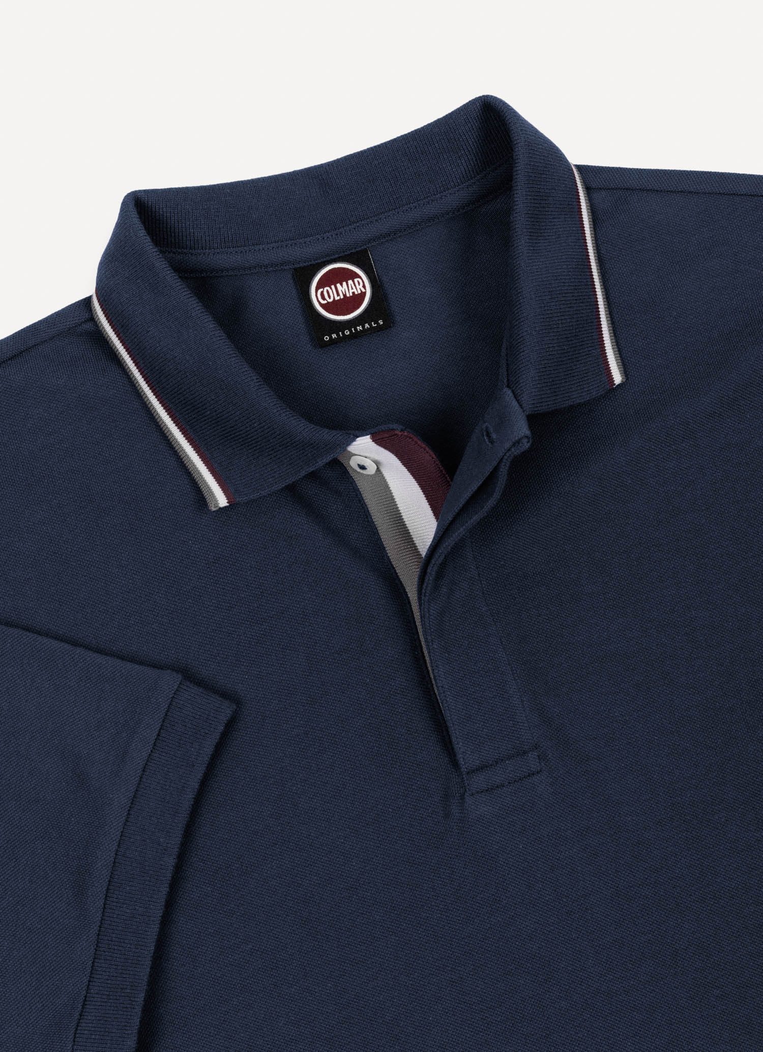 Colmar Poloshirt MENS KNITTED SHIRT aus Baumwolle, verdeckte Knopfleiste, regular fit