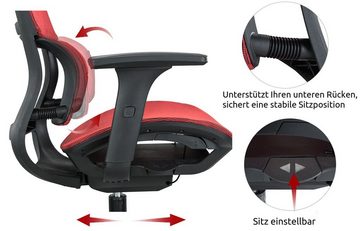 MIIGA Drehstuhl (1-Stuhl-Packung), ergonomisch atmungsaktiv belastbar bis 150kg
