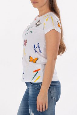 La Strada T-Shirt mit Schmetterlingen
