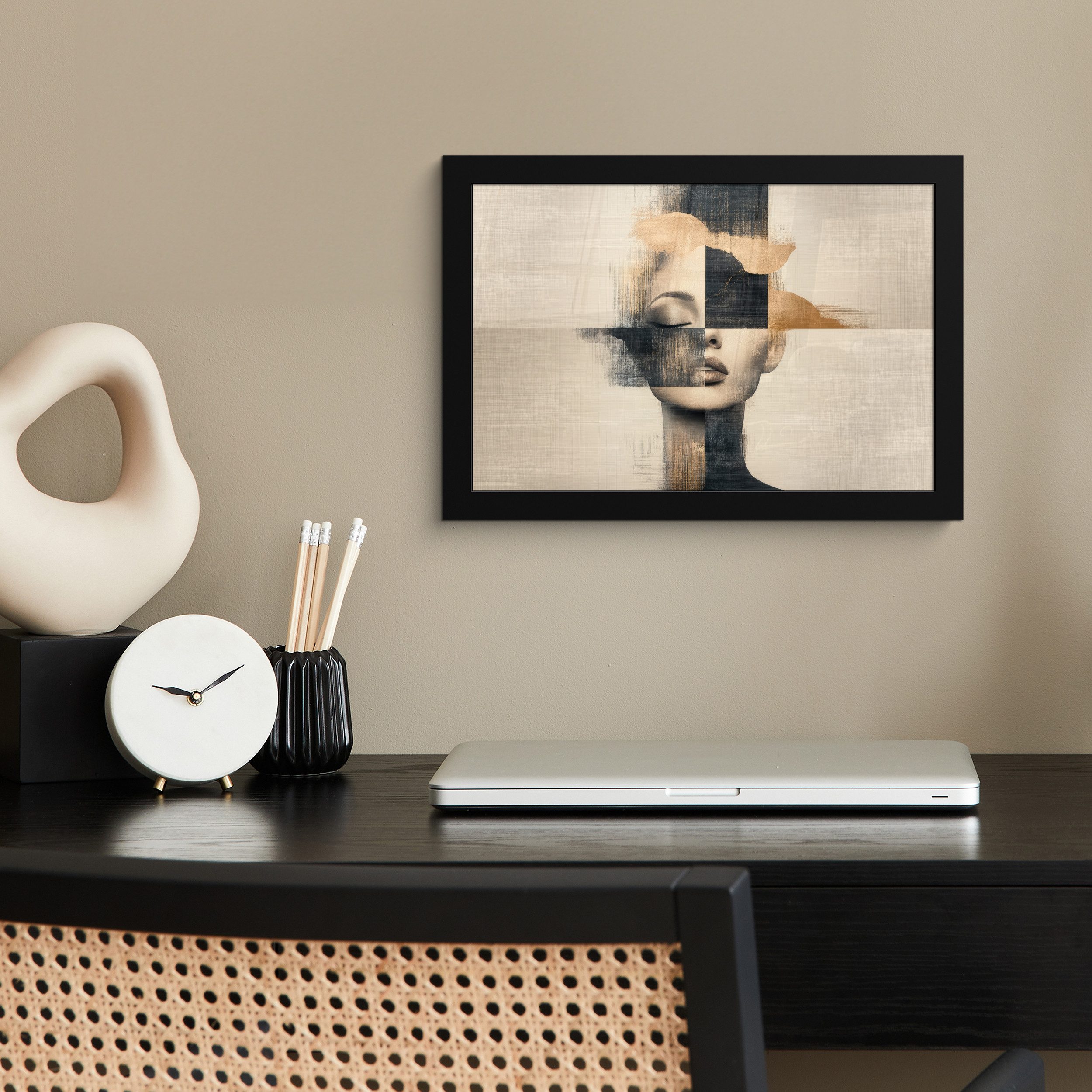 MuchoWow Poster Gold - Frau - günstig online kaufen