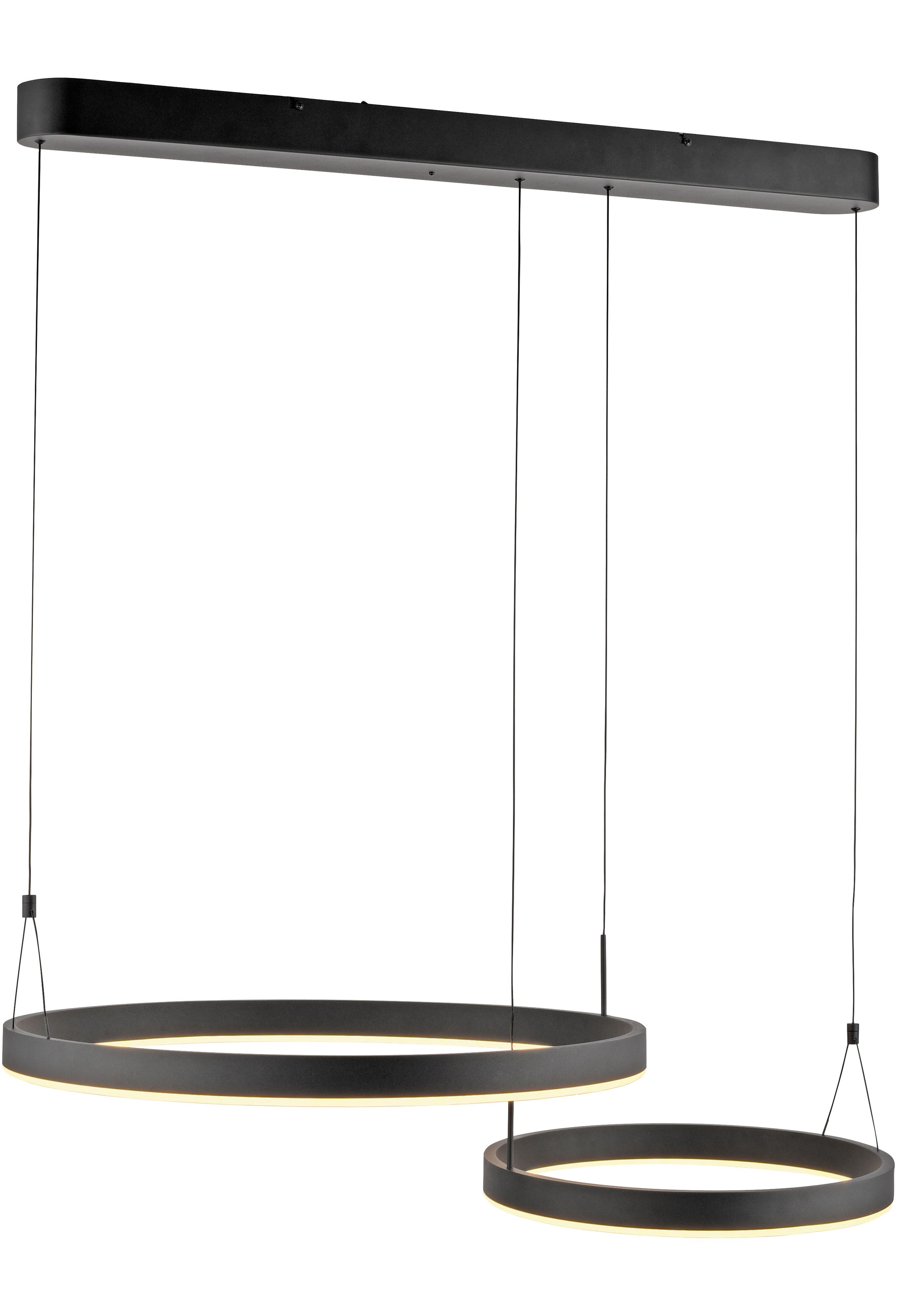 Paul Neuhaus Pendelleuchte ESKO, dimmbar über Fernbedienung, LED fest integriert, warmweiß - kaltweiß, CCT - über Fernbedienung, dimmbar über Fernbedienung, Memory