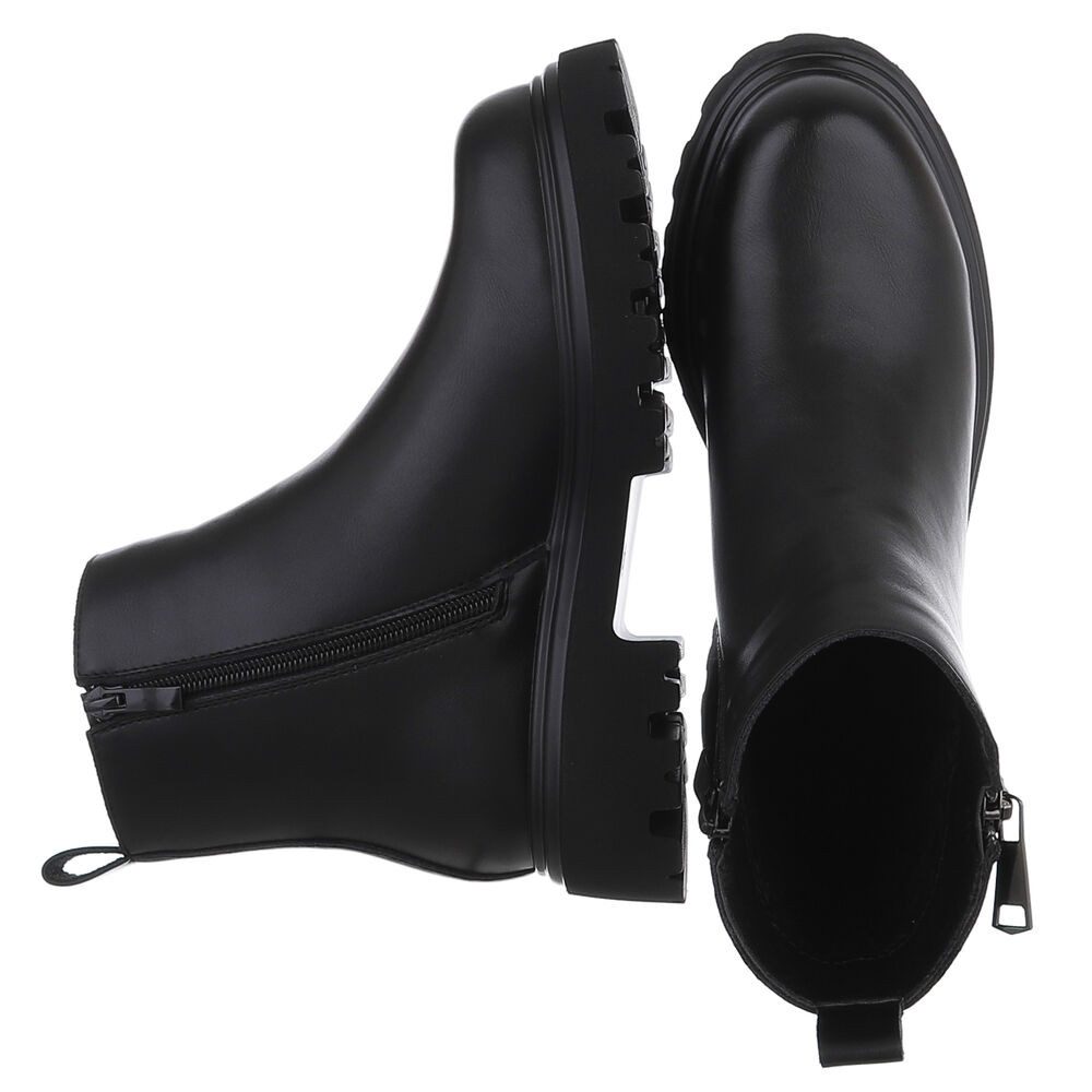 Ital-Design Echte Leder Boots mit Reißverschluss für Damen – Urban Style Pl günstig online kaufen