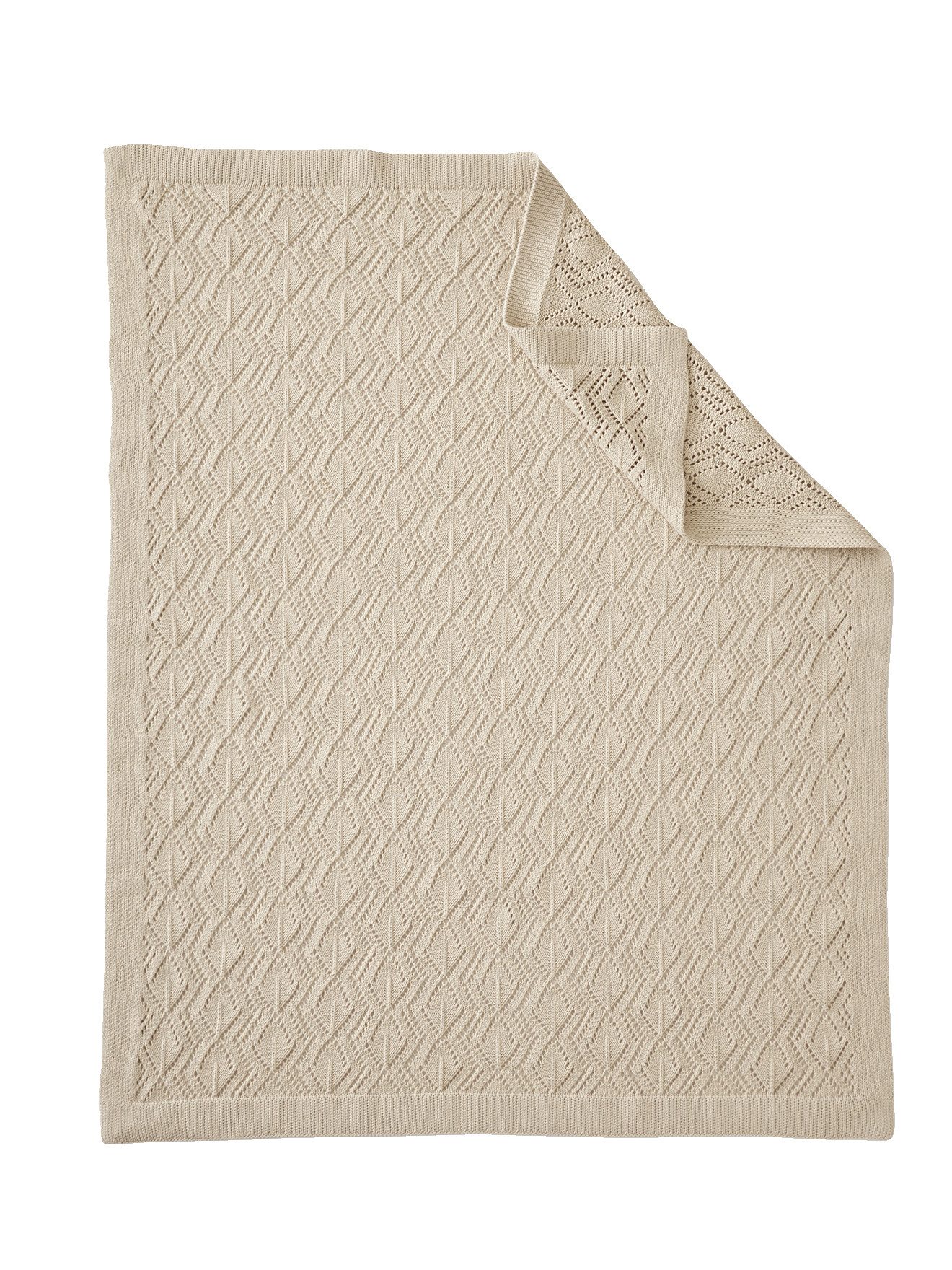 Babydecke Baby Decke mit Pointelle-Muster, vertbaudet
