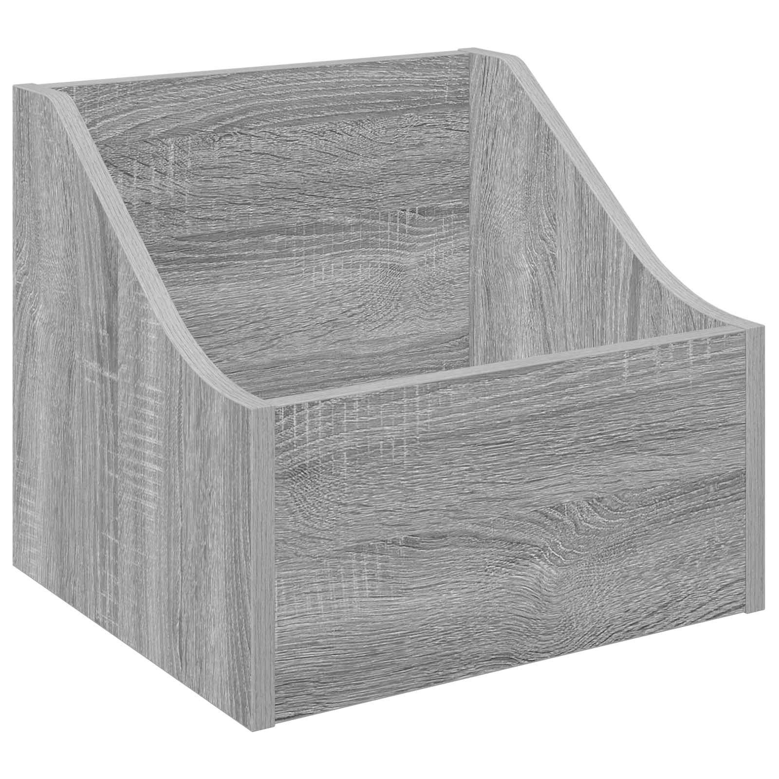 vidaXL Aufbewahrungsbox LP Plattenbox Sonoma-Grau 37 x 33 x 32 cm Holzwerkstoff (1 St)