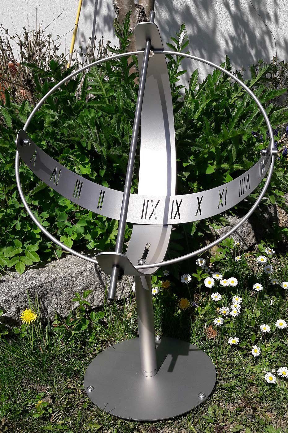Wanduhr Sonnenuhr Gartenuhr - Sunshine Garden Modell: Globus