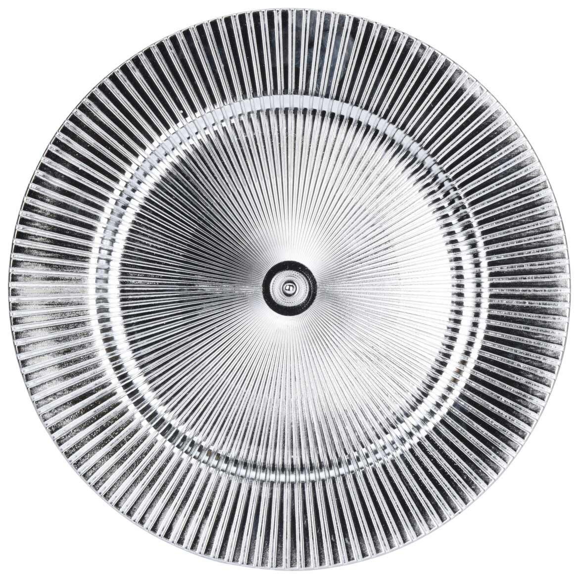 Home & styling collection Platzteller Metallischer Untersetzer, Ø 33 cm, Zubehör für Tischdekoration, Tischdecken