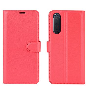 König Design Handyhülle Sony Xperia 5 II, Schutzhülle Schutztasche Case Cover Etuis Wallet Klapptasche Bookstyle