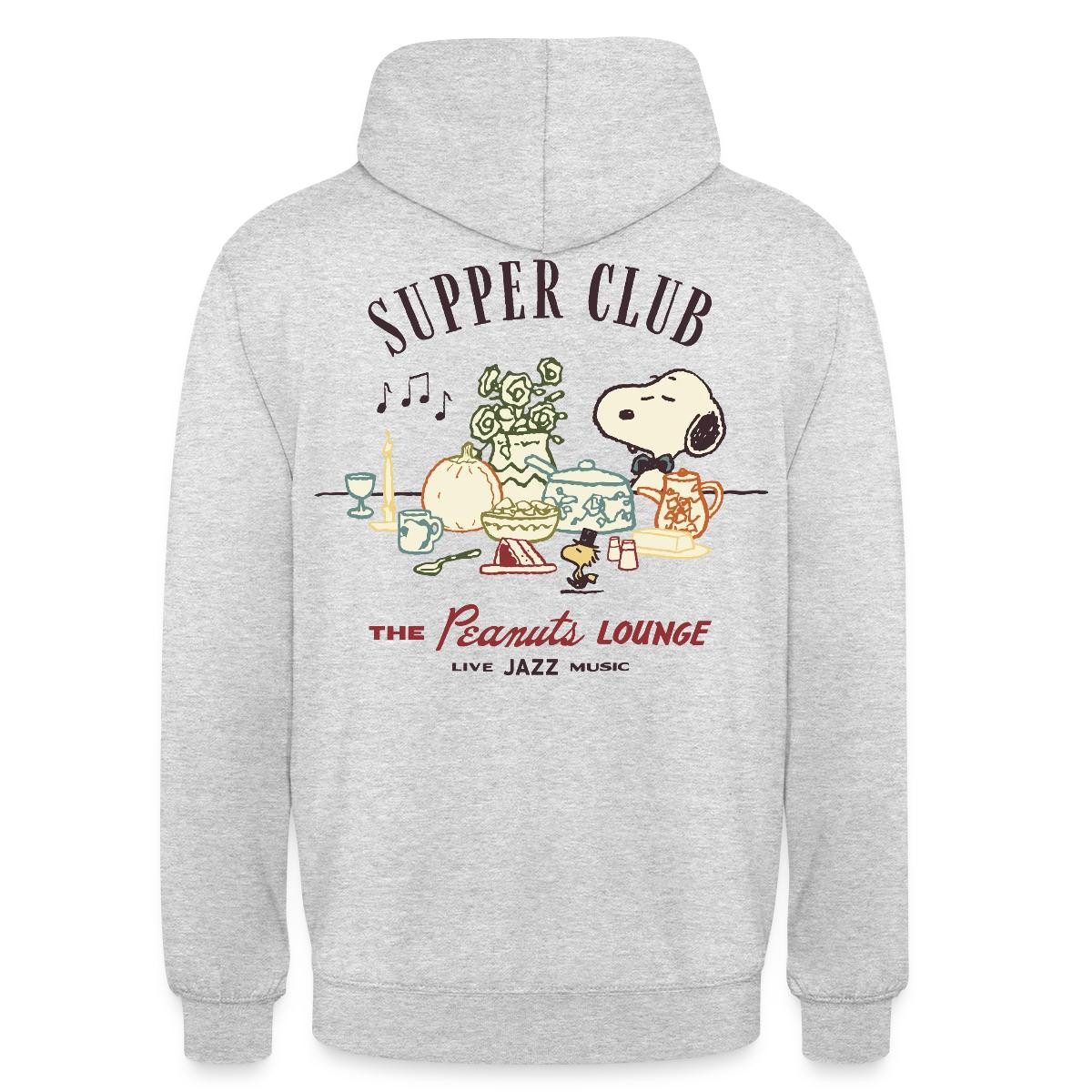 Spreadshirt Hoodie Peanuts Supper Club The Peanuts Lounge Mit Snoopy Unisex Hoodie (1-tlg)