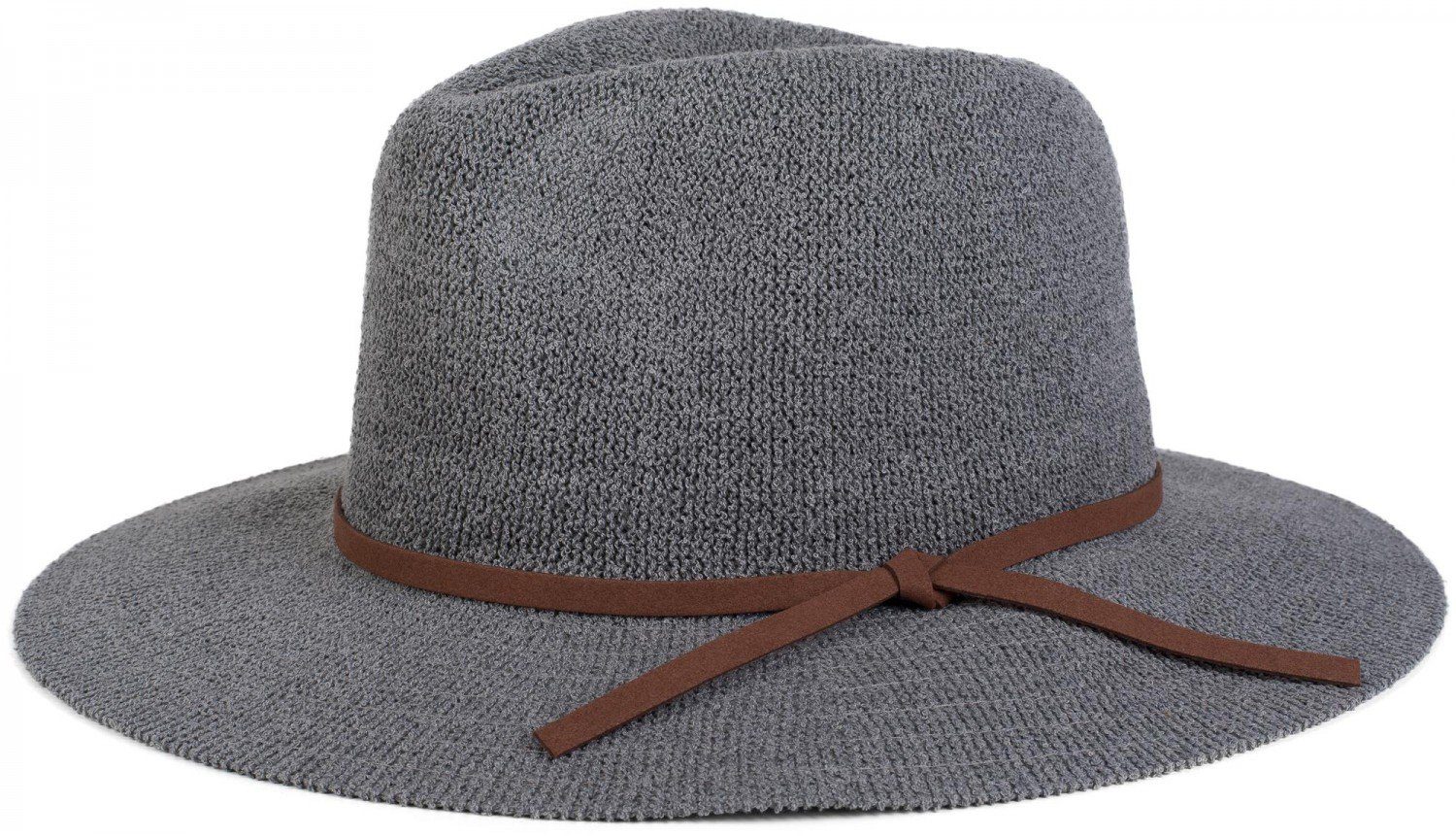 styleBREAKER Fedora Fedora Knautschhut mit Zierband (1-St)