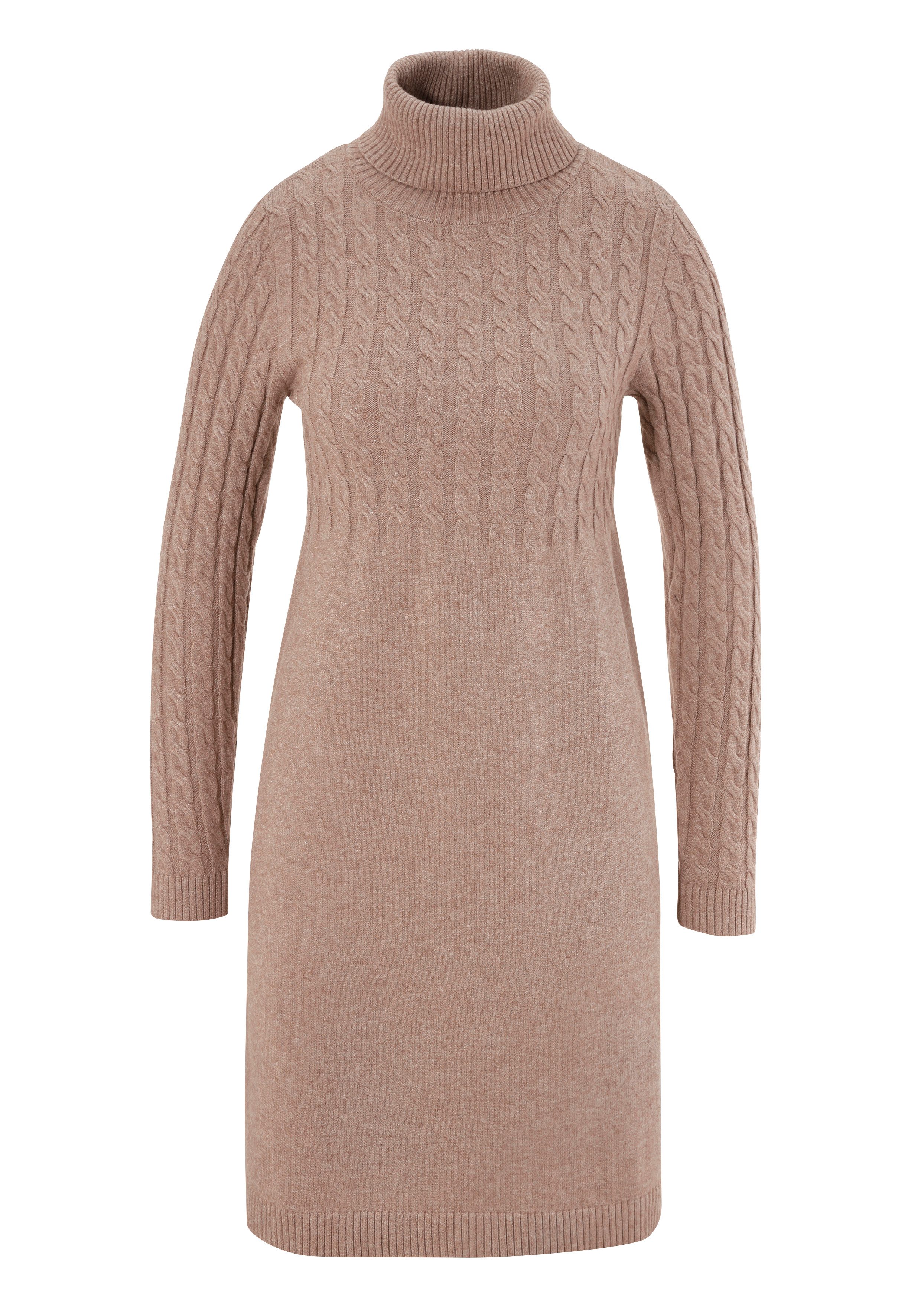 Aniston CASUAL Strickkleid mit Zopfmuster im Oberteil und den langen Ärmeln – Bild 5 von 5