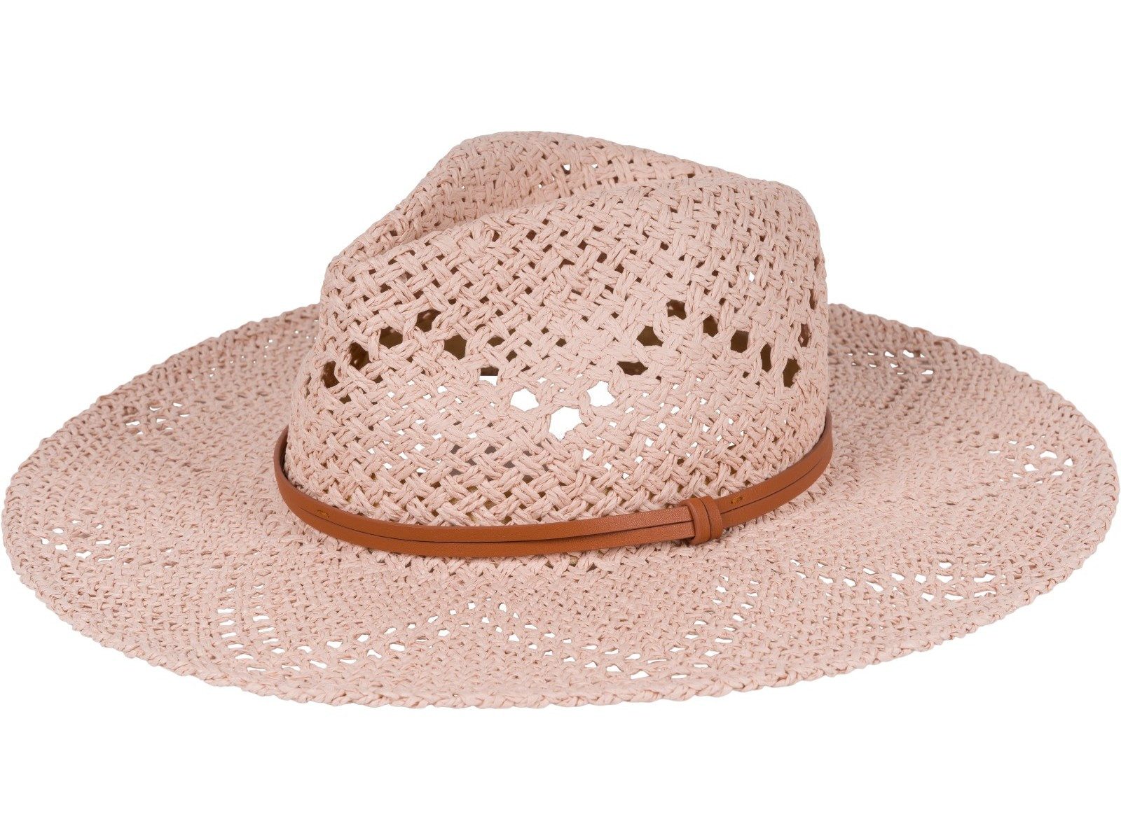 styleBREAKER Sonnenhut Panama Strohhut mit Stoff Zierband (1-St)