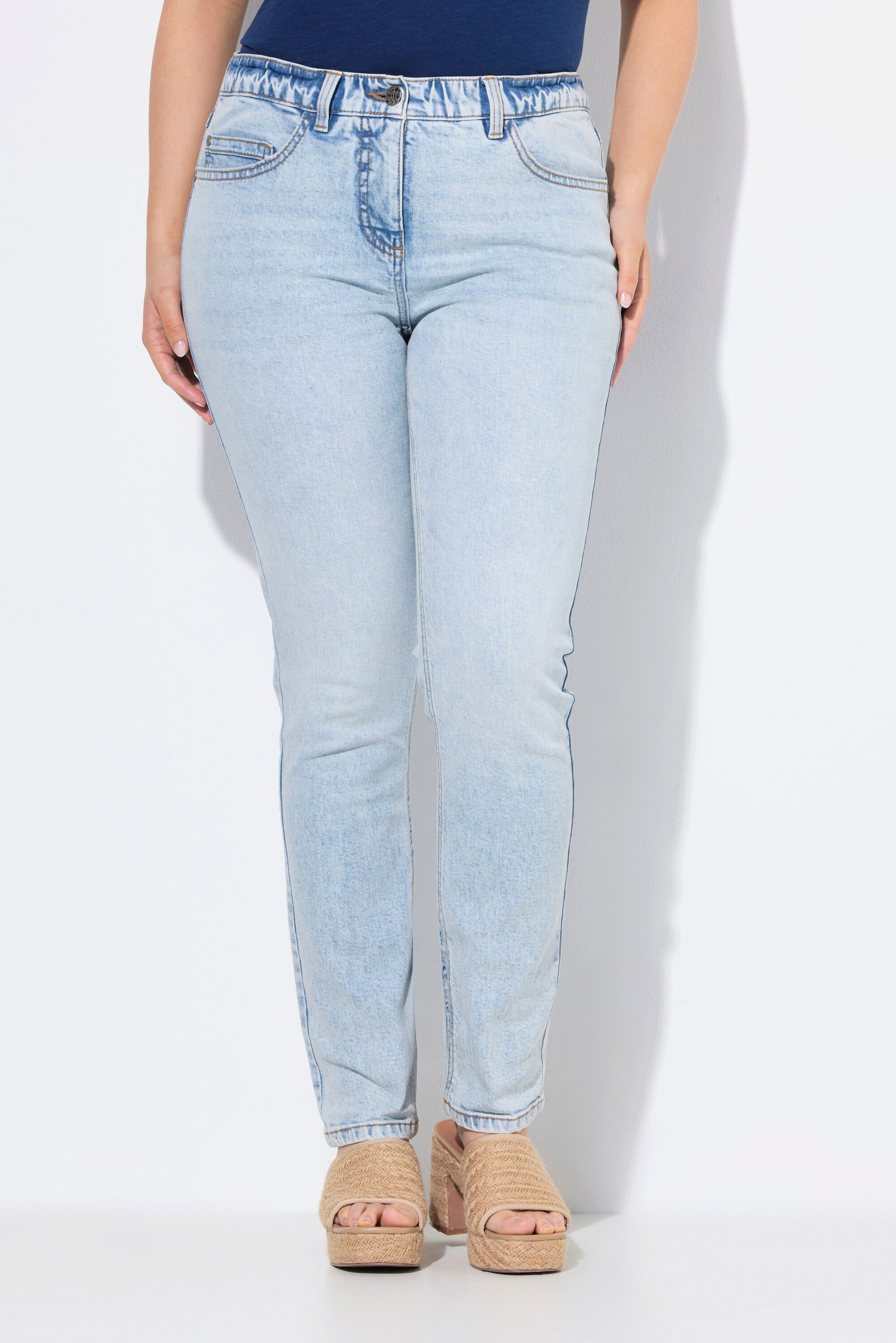 Ulla Popken Regular-fit-Jeans Jeans Sarah schmales Bein Komfortbund