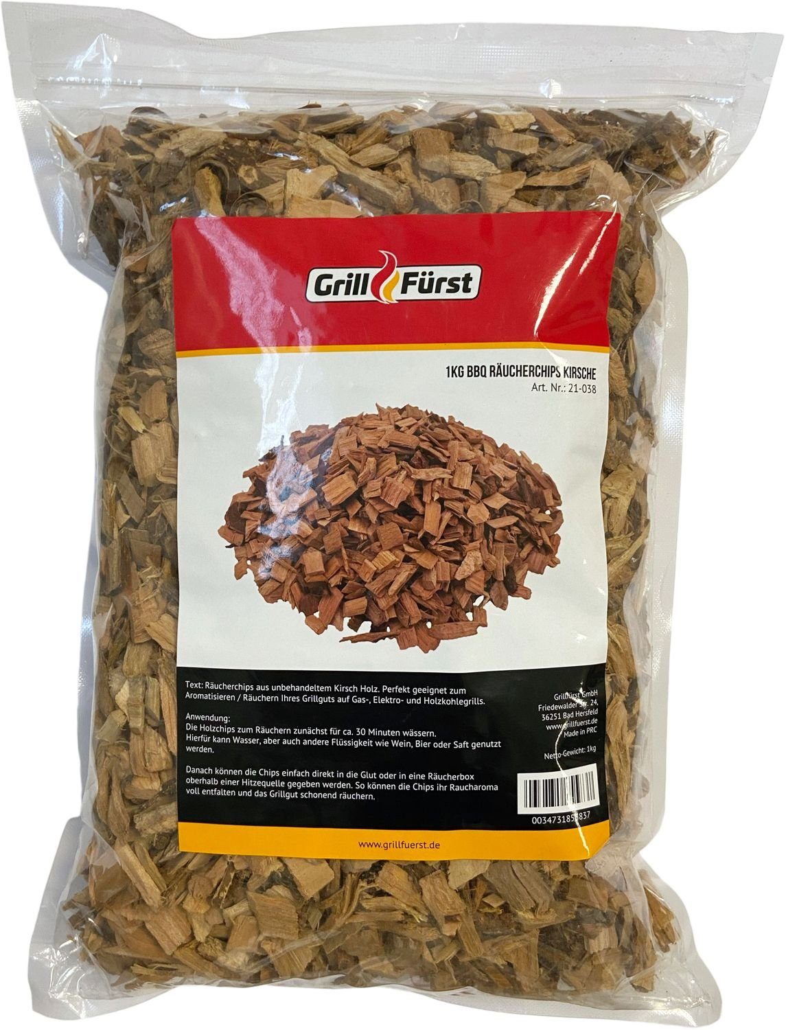 Räucherbox Grillfürst Räucherchips Kirsche - 1 kg