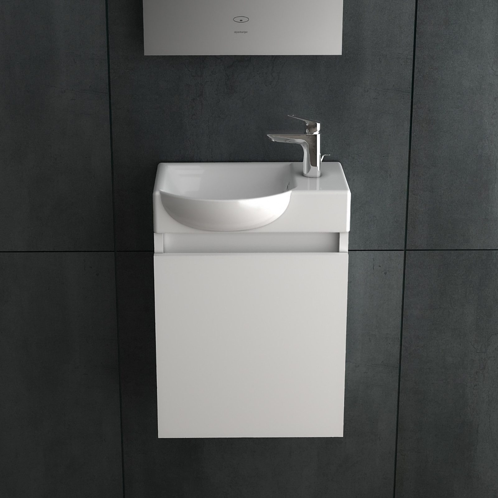 Alpenberger Badezimmer-Set Vormontiert, Waschtisch mit Unterschrank, Waschb günstig online kaufen