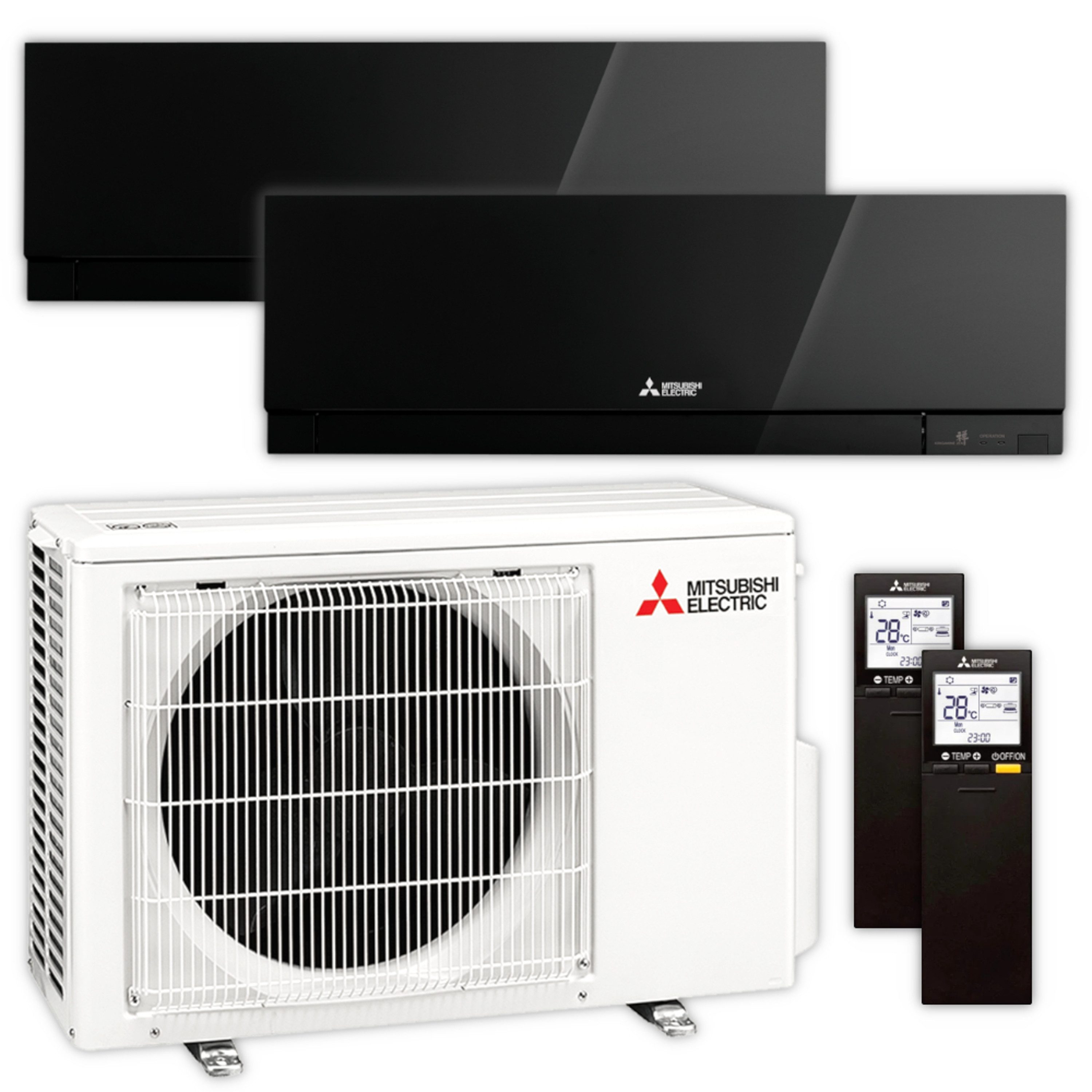 Mitsubishi electric Klimagerät MXZ-2F42VF4 + MSZ-EF18VGK / MSZ-EF25VGK