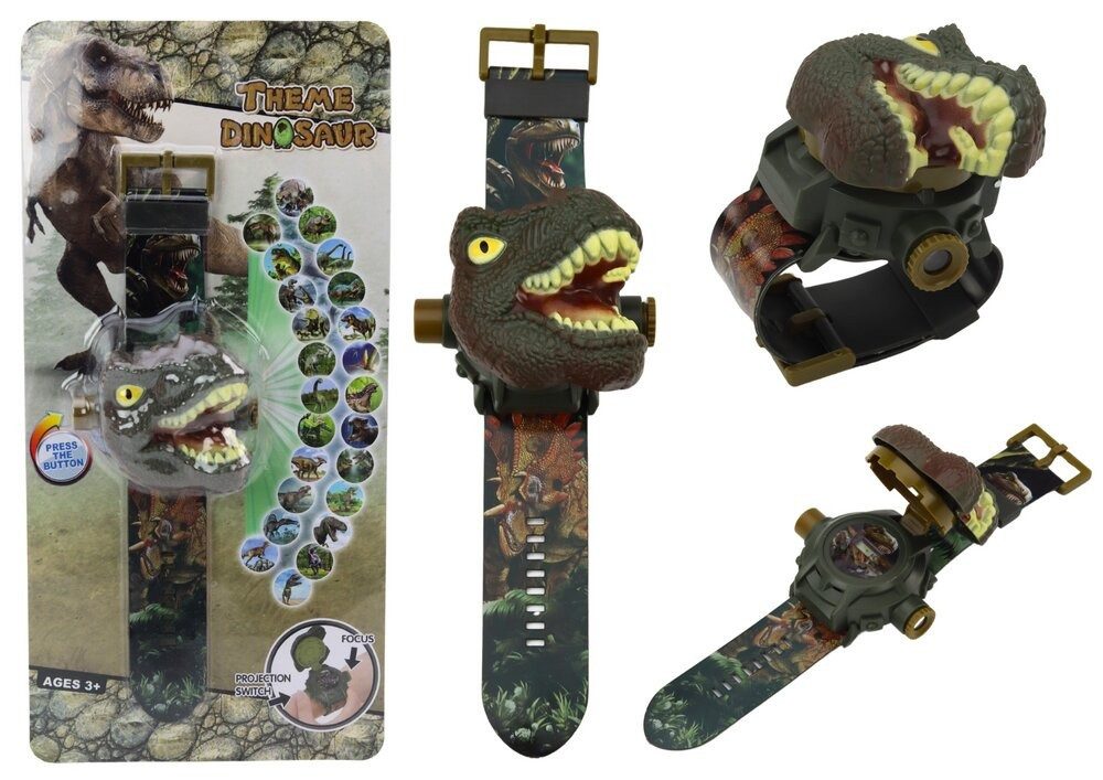 LEAN TOYS Digitaluhr LeanToys View 3D Dinosaurier Projektor Tyrannosaurus Rex