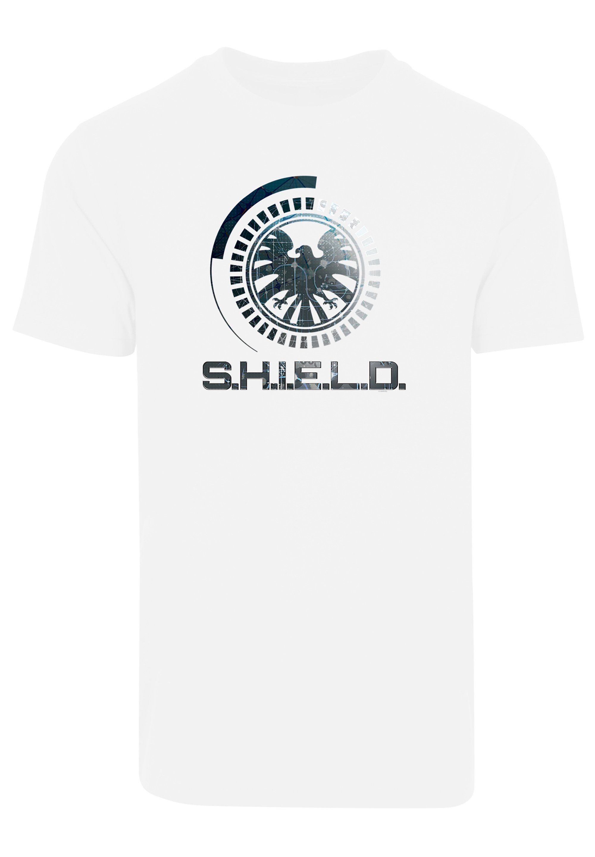 F4NT4STIC Doppelnähte Shield Avengers am Marvel T-Shirt Hals und Circuits am Saum Print, Rippbündchen