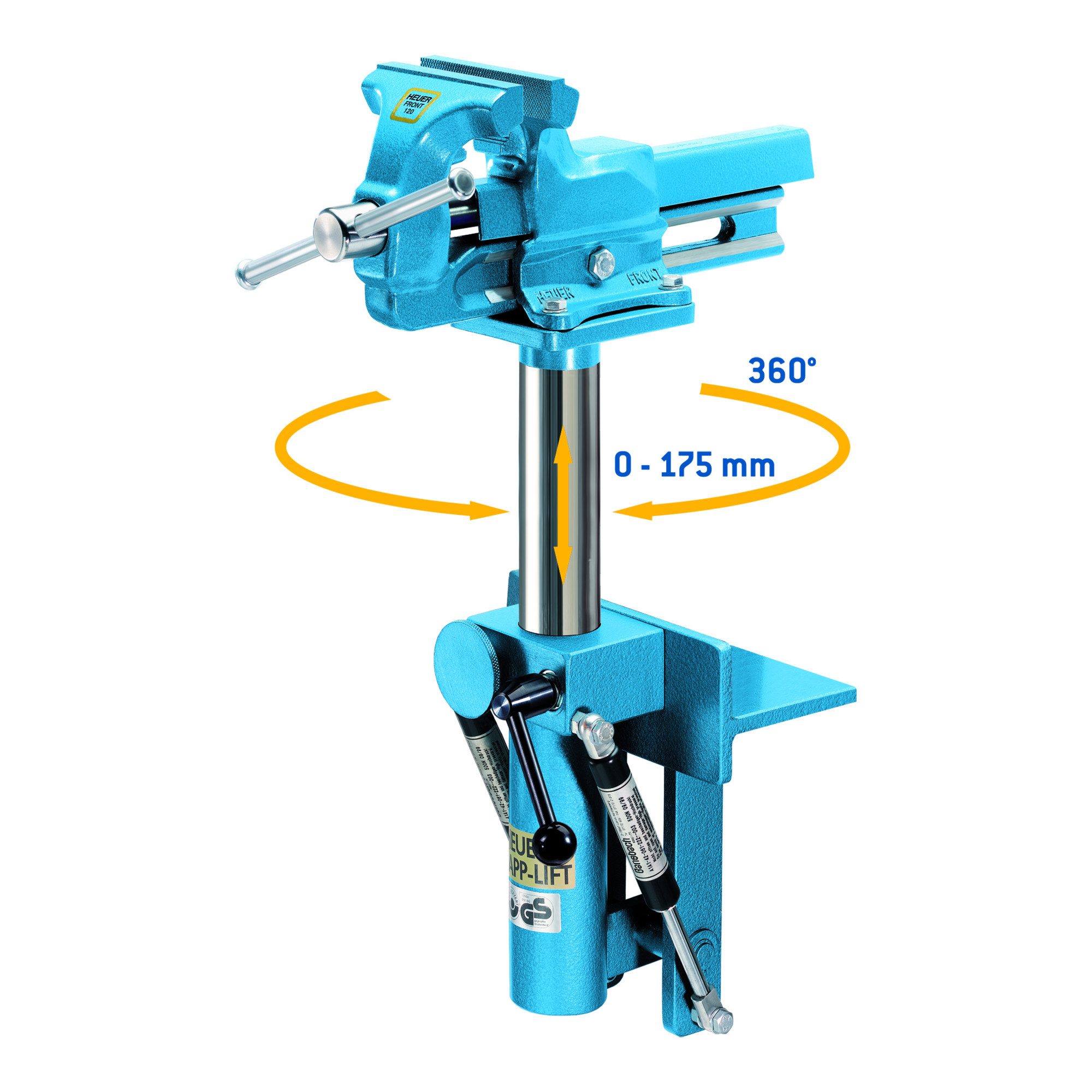 Brockhaus Heuer Schraubstock Heuer Klapp-Lift zum Parallelschraubstock Größe 140