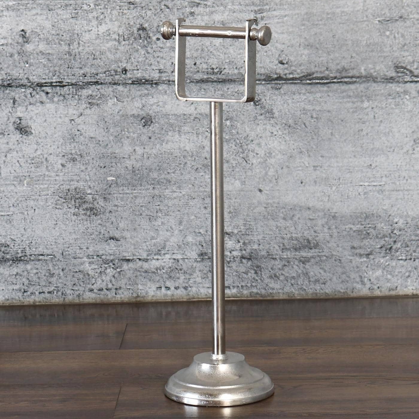 baario Toilettenpapierhalter Toilettenpapierhalter CORSY, stehend antik sil günstig online kaufen