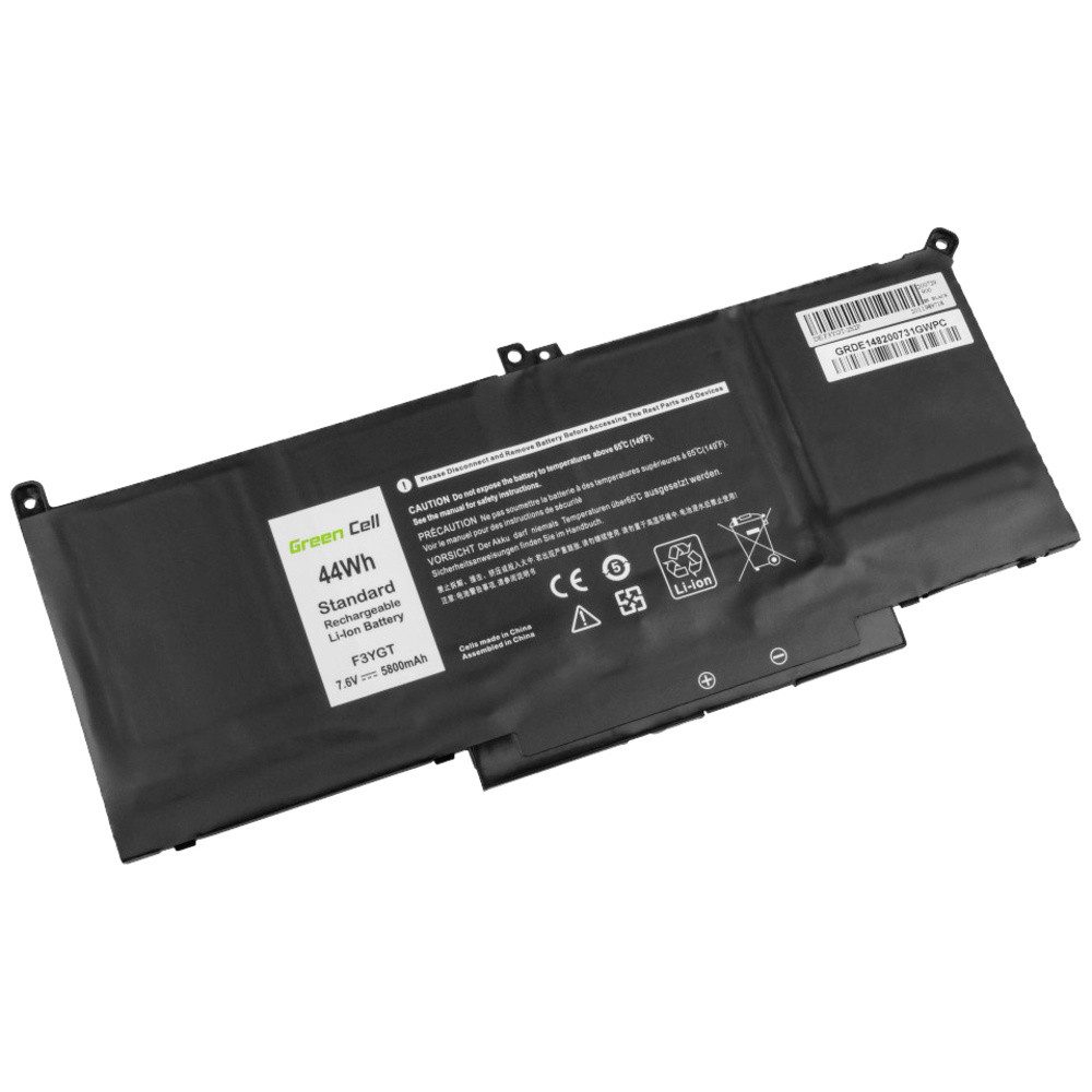 Green Cell Notebook-Akku F3YGT 7.6 V 5800 mAh Dell Laptop-Akku