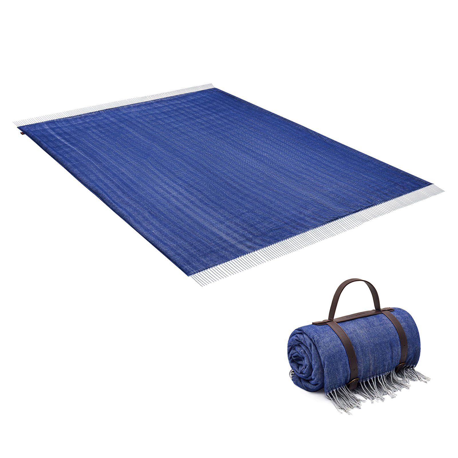 Outdoordecke Camping Decke Merida Picknick, KingCamp, Strand Park Decke Wasserdicht Wolle-Optik