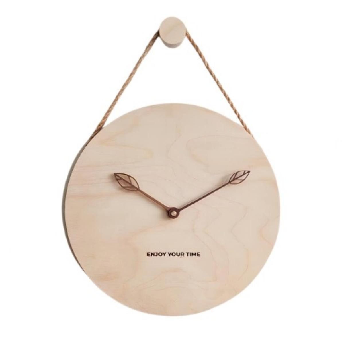 AURIVION Wanduhr Wanduhr aus Massivholz 12 Zoll, stilvoll & zeitlos (Dekorative Holzuhr für Wohnzimmer, Büro und Schlafzimmer)