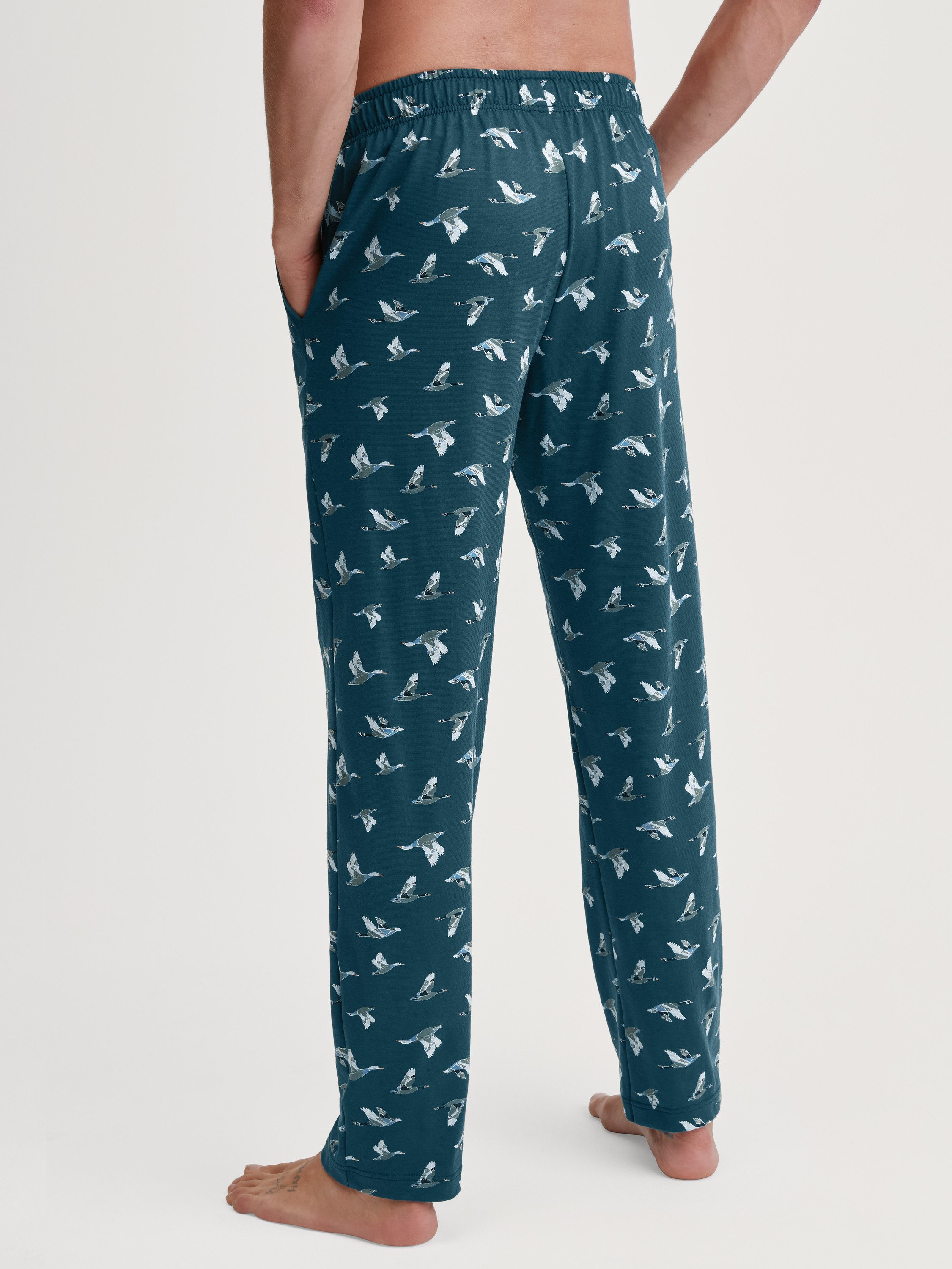 CALIDA Pyjamahose RMX Sleep Holiday Herren (1-tlg) aus 100% Baumwolle, mit Seitentaschen