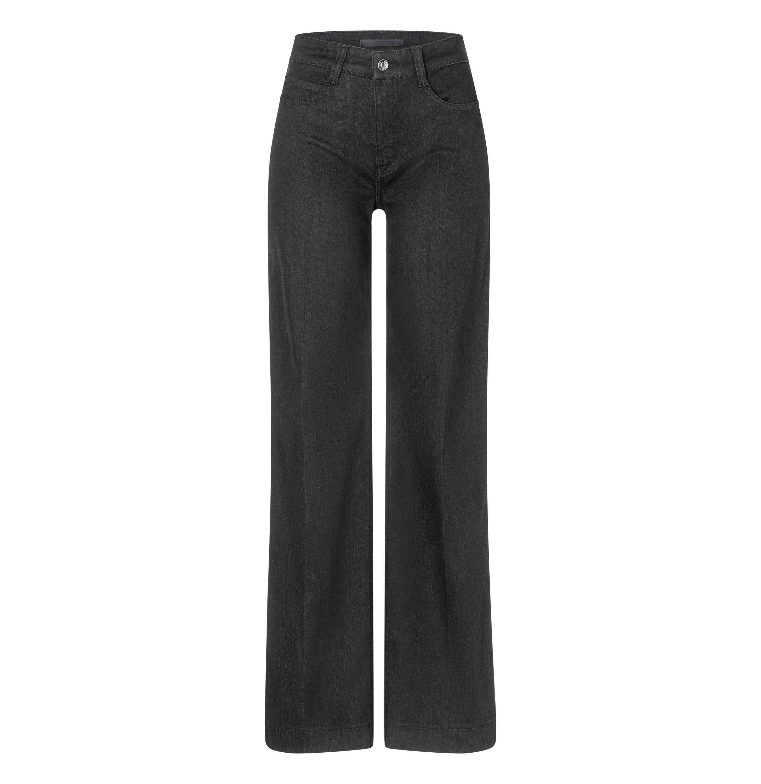 MAC Straight-Jeans Mac Damen Jeans Hose Wide Authentic Stretch Denim Black günstig online kaufen